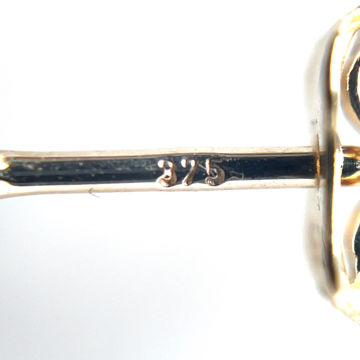 9ct Yellow Gold Circle Stud Earrings