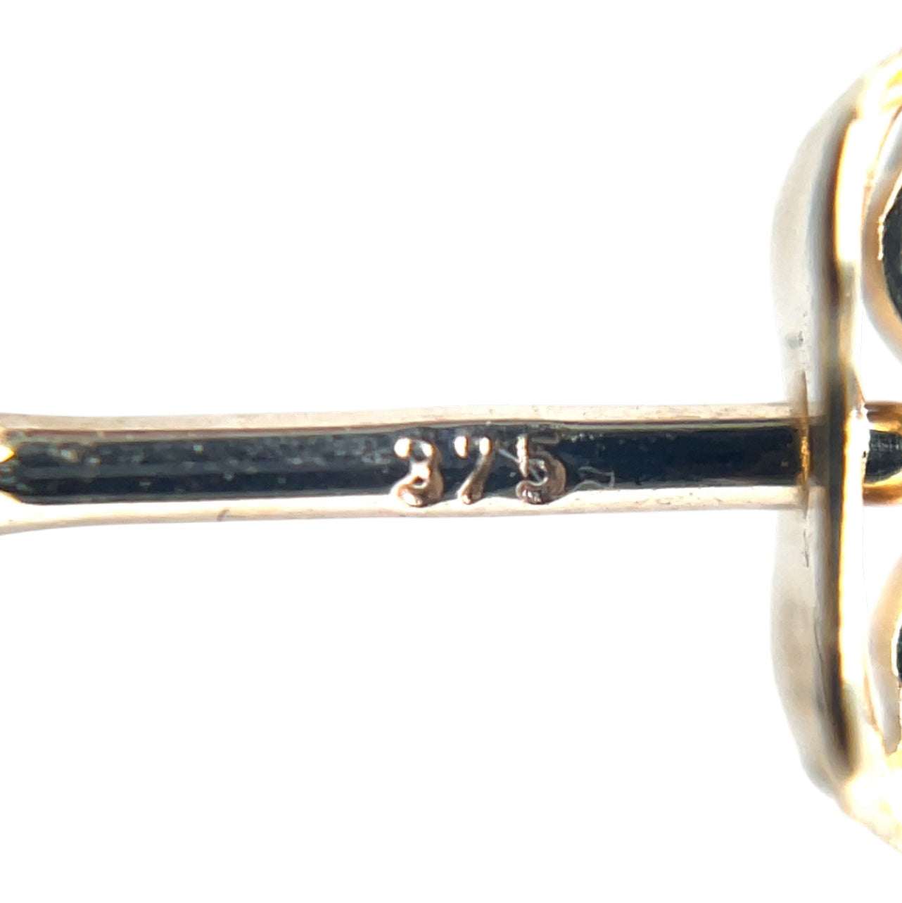 9ct Yellow Gold Circle Stud Earrings