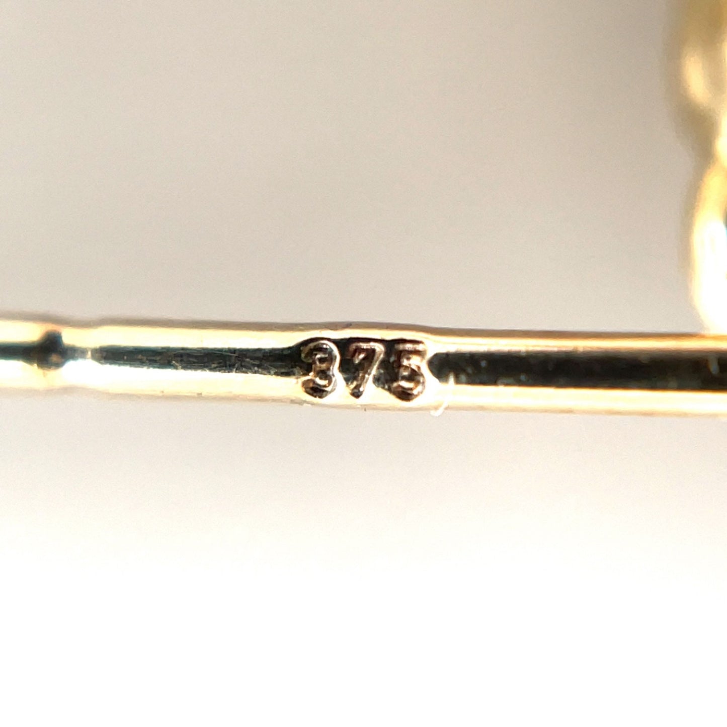 9ct Yellow Gold Fluted Drop Earrings