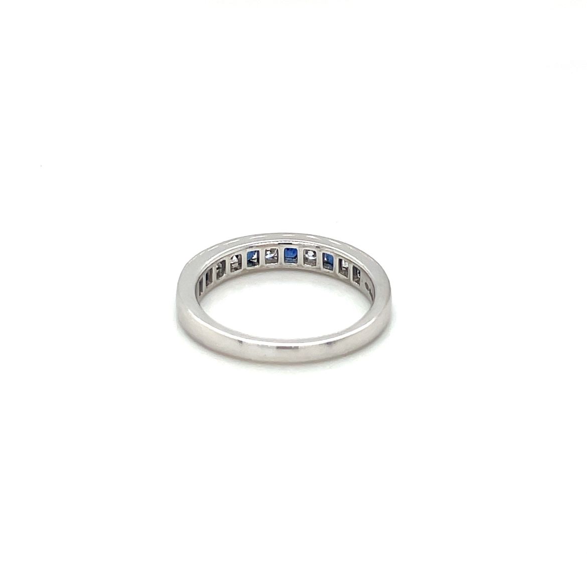 18ct White Gold Sapphire & Diamond Eternity Ring