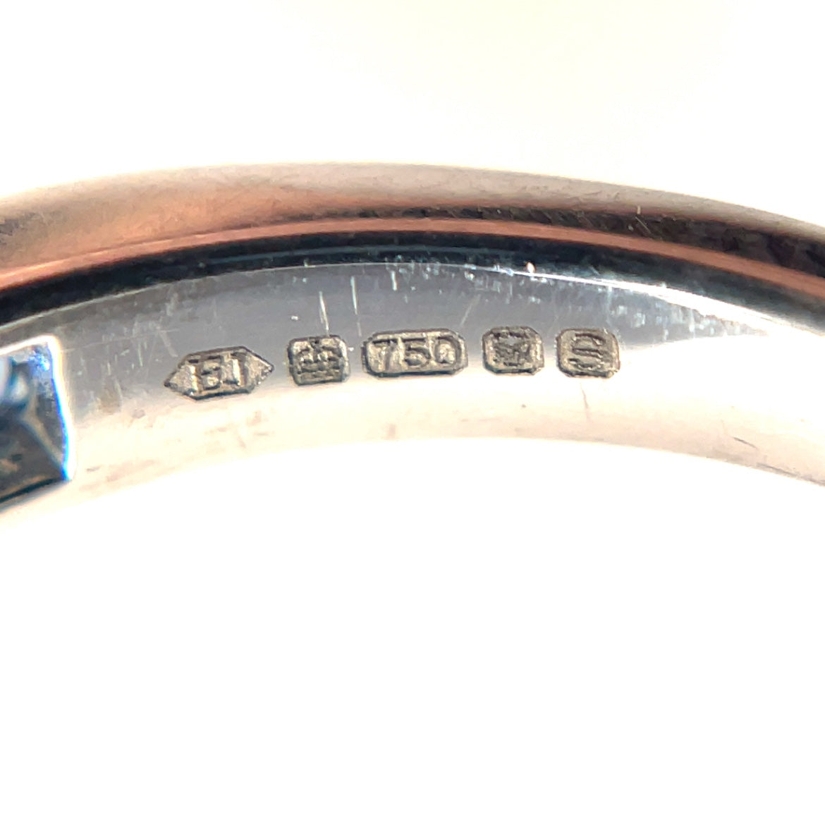 18ct White Gold Sapphire & Diamond Eternity Ring