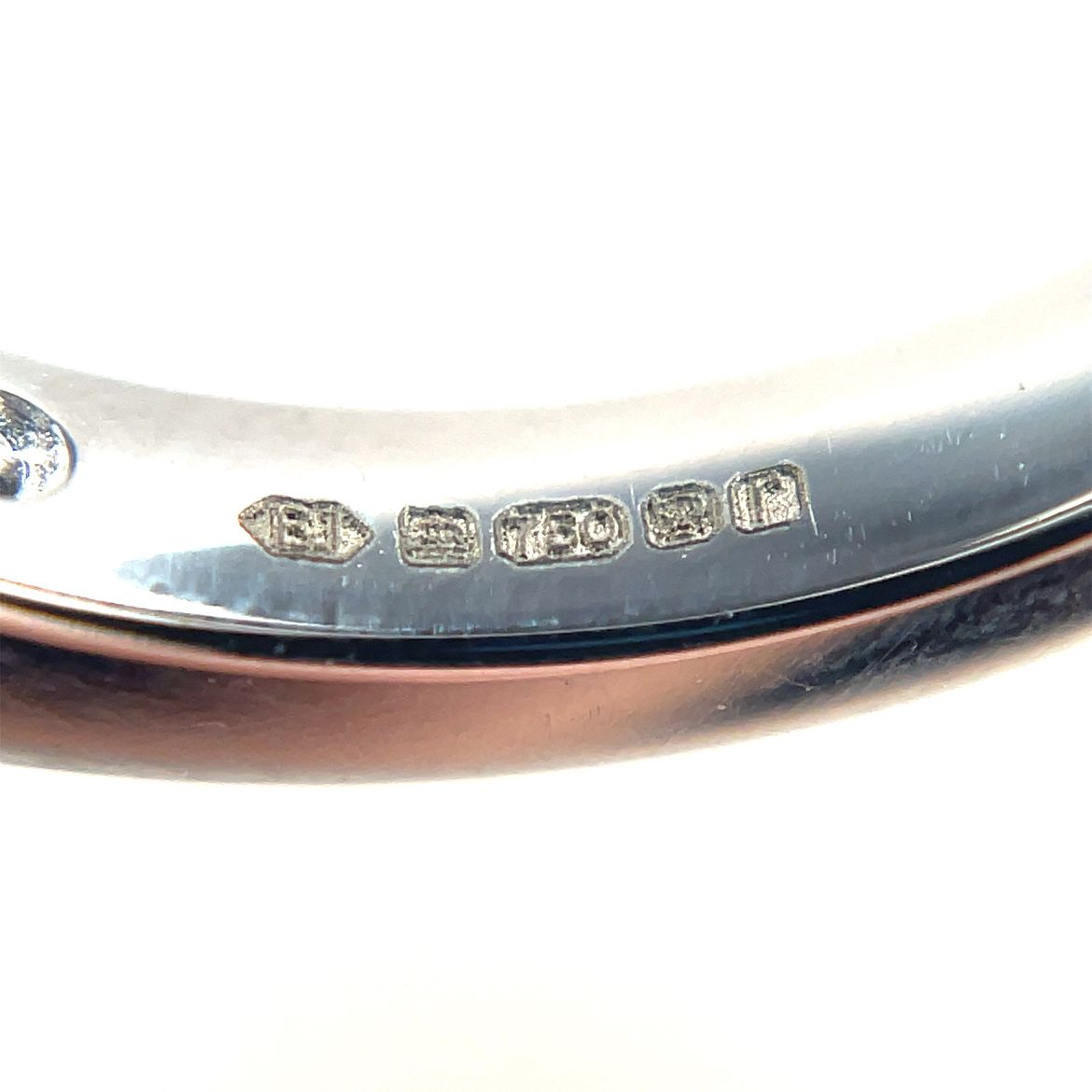 18ct White Gold Sapphire & Diamond Milgrain-Set Eternity Ring