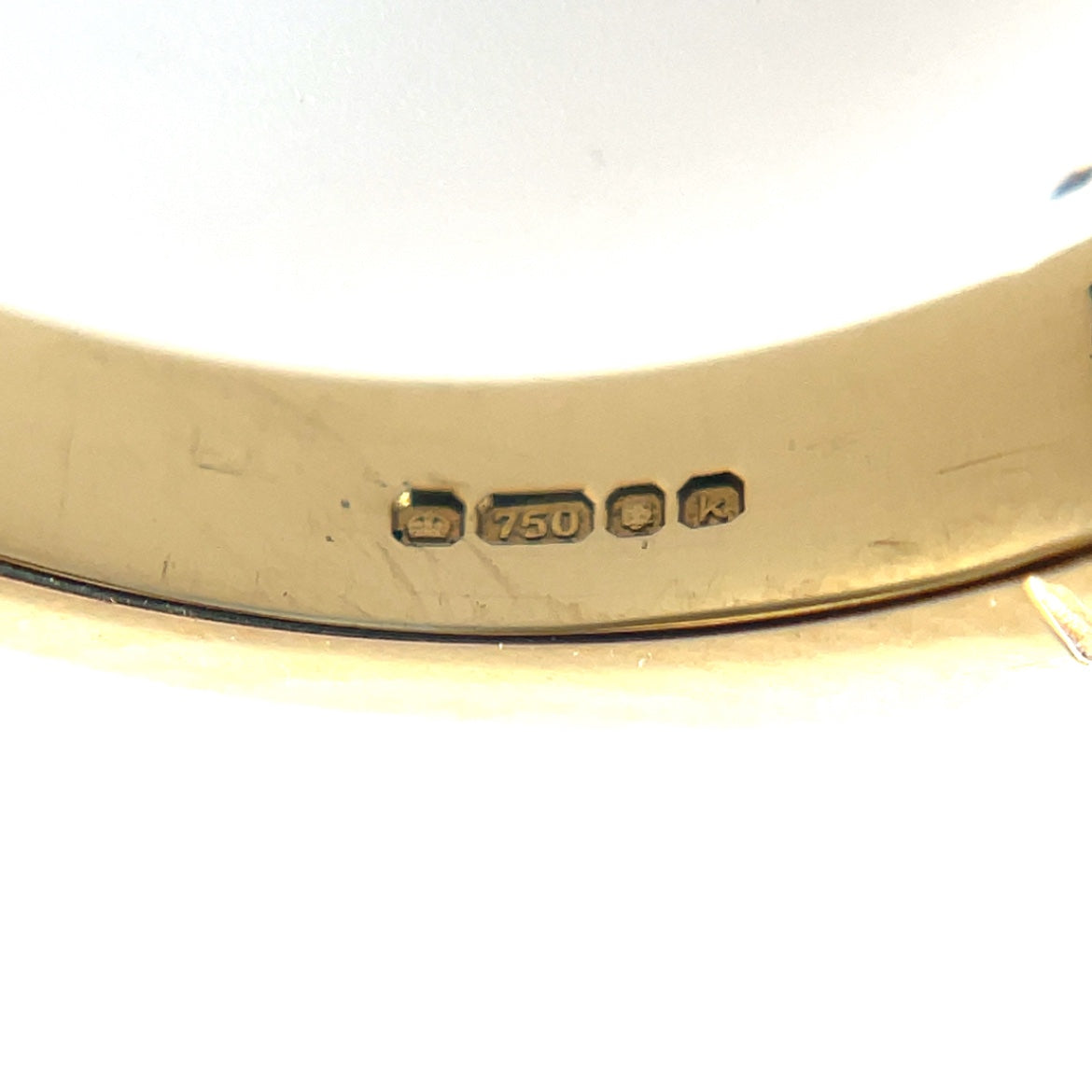 18ct Yellow Gold Ruby & Diamond Half-Set Eternity Ring
