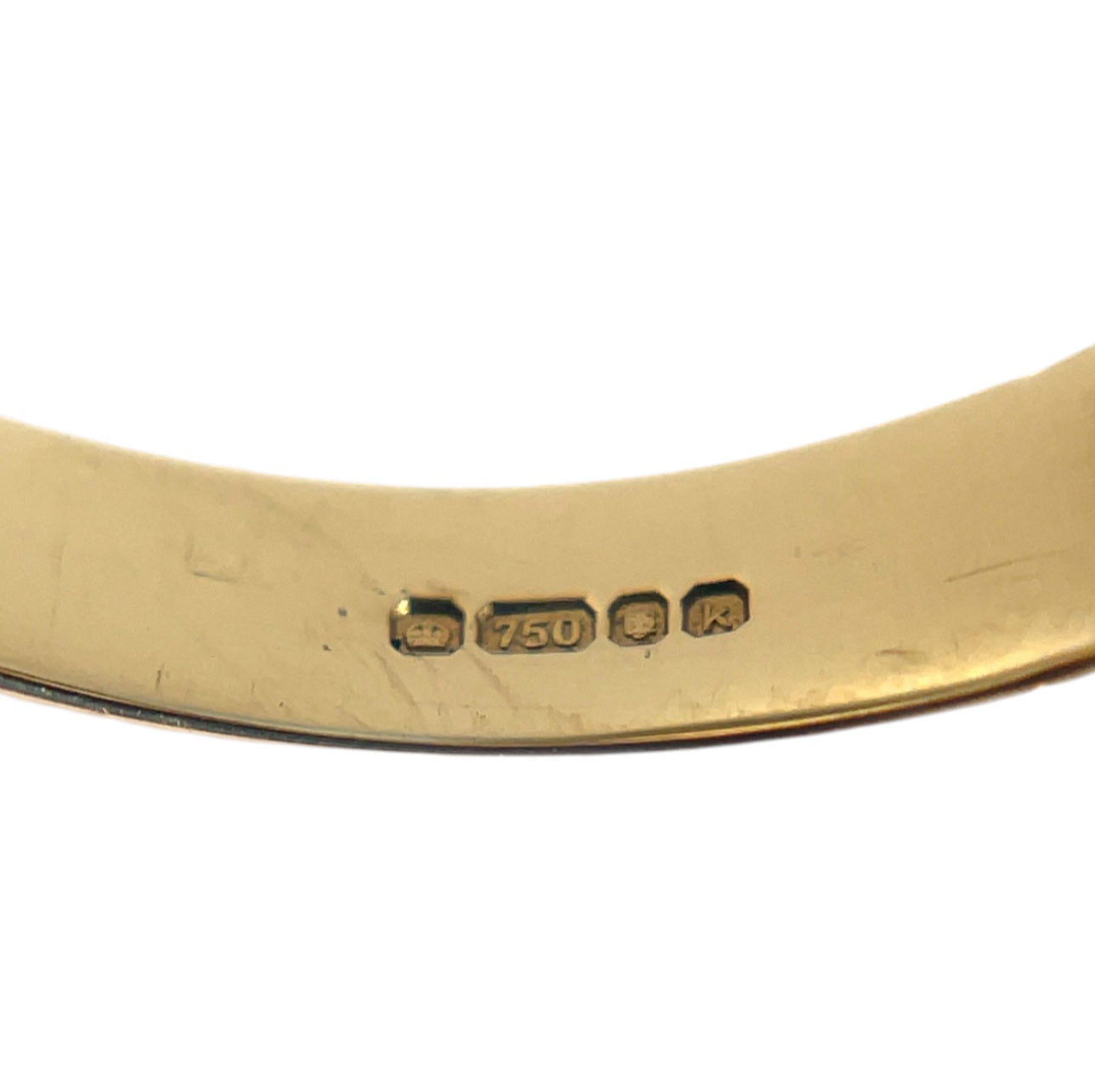 18ct Yellow Gold Ruby & Diamond Half-Set Eternity Ring (L)