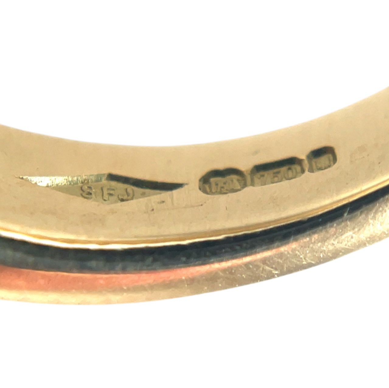 18ct Yellow Gold Scattered Diamond Eternity Ring (L)