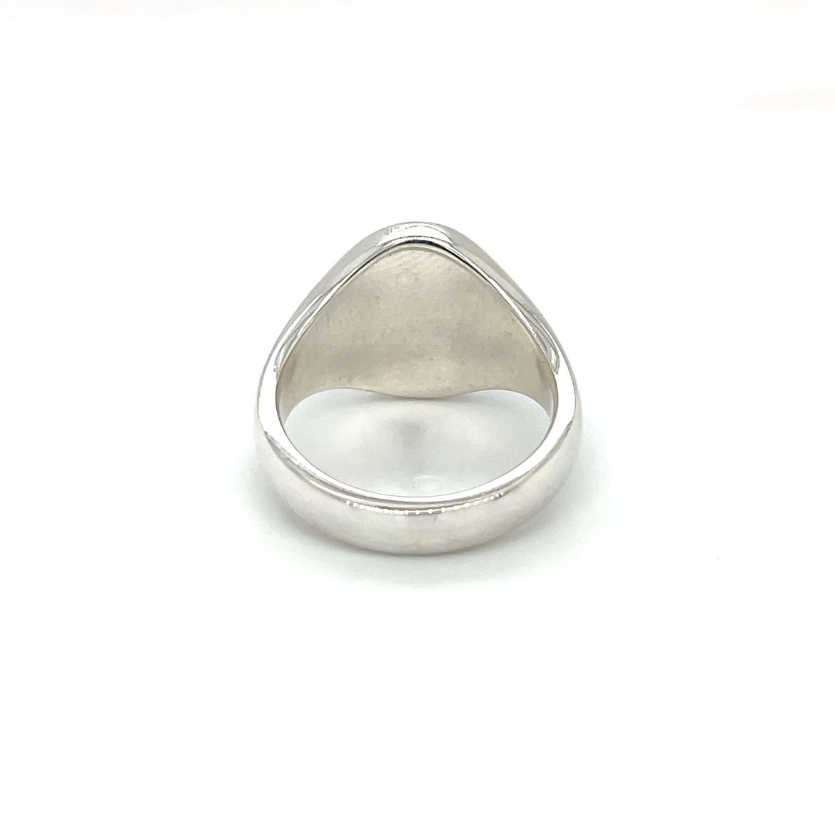 Silver Oxford Oval Signet Ring (14x12mm)