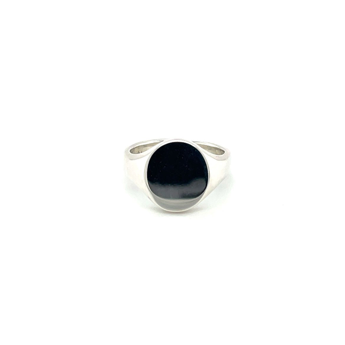 Silver Oxford Oval Signet Ring (11x9mm)