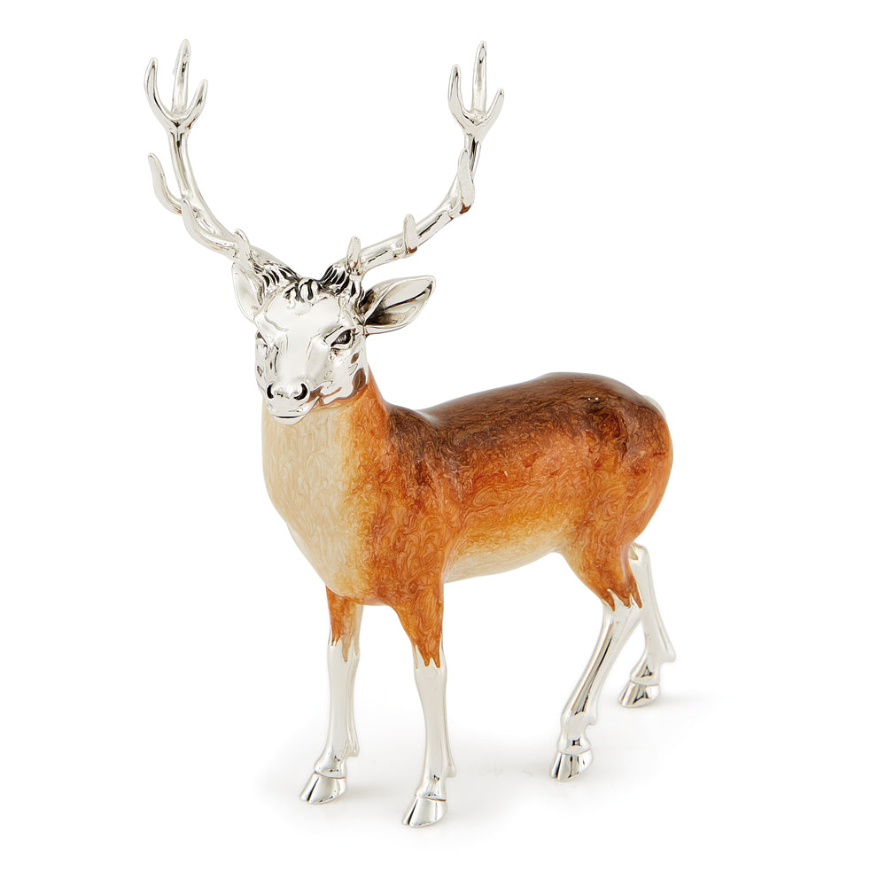 Saturno Silver & Enamel Large Stag