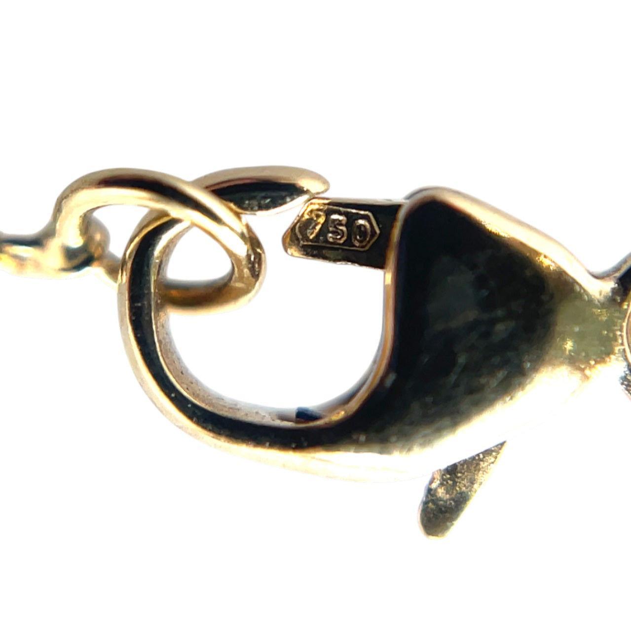 18ct Yellow Gold Free-Moving Diamond Pendant & Chain (16")