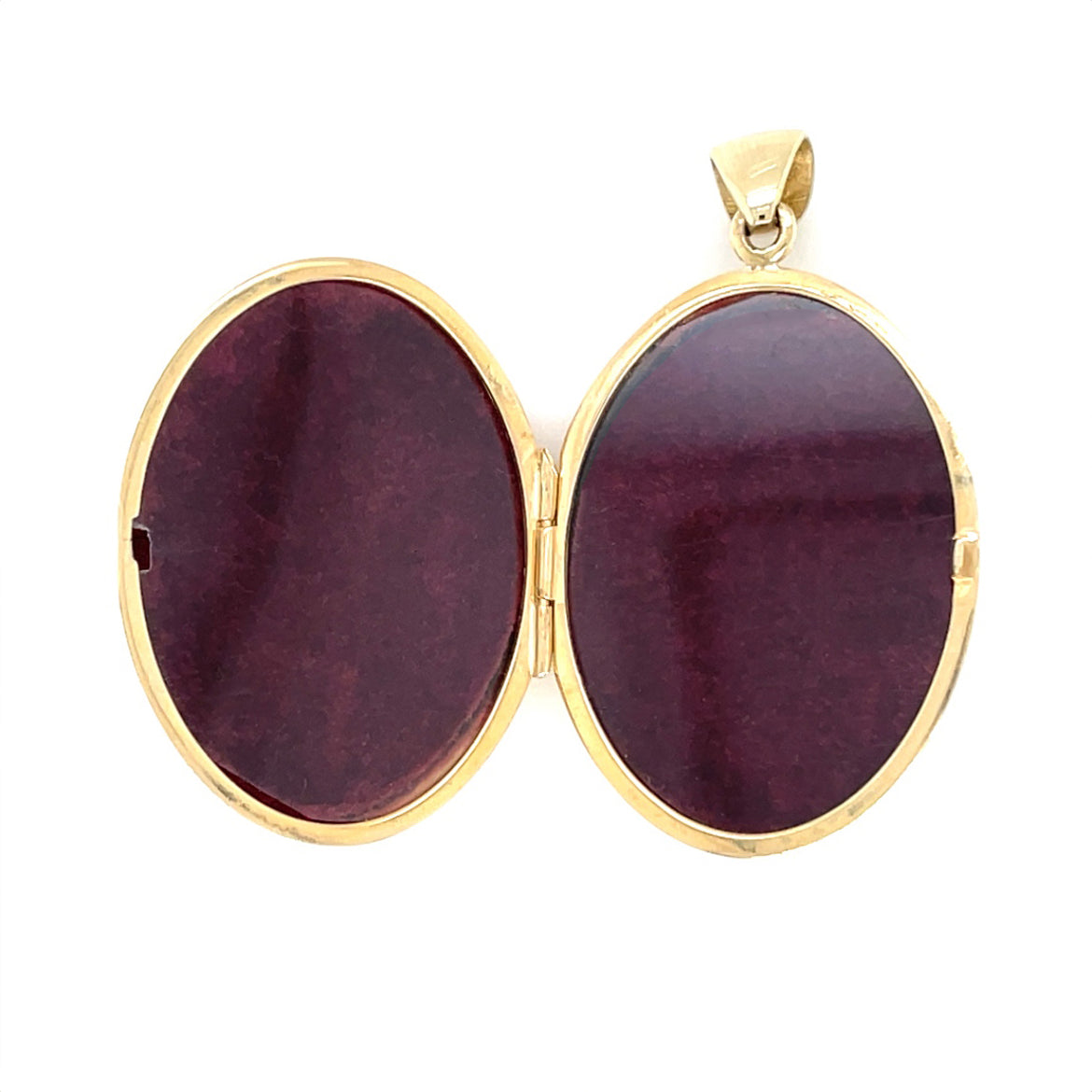 9ct Yellow Gold Puffed Oval Locket (30x23mm)