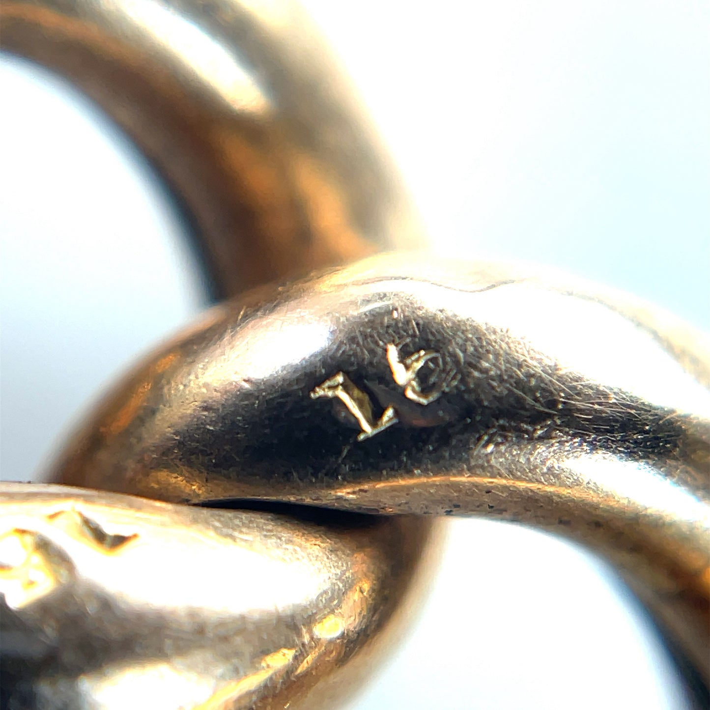 9ct Rose Gold Curb Charm Bracelet