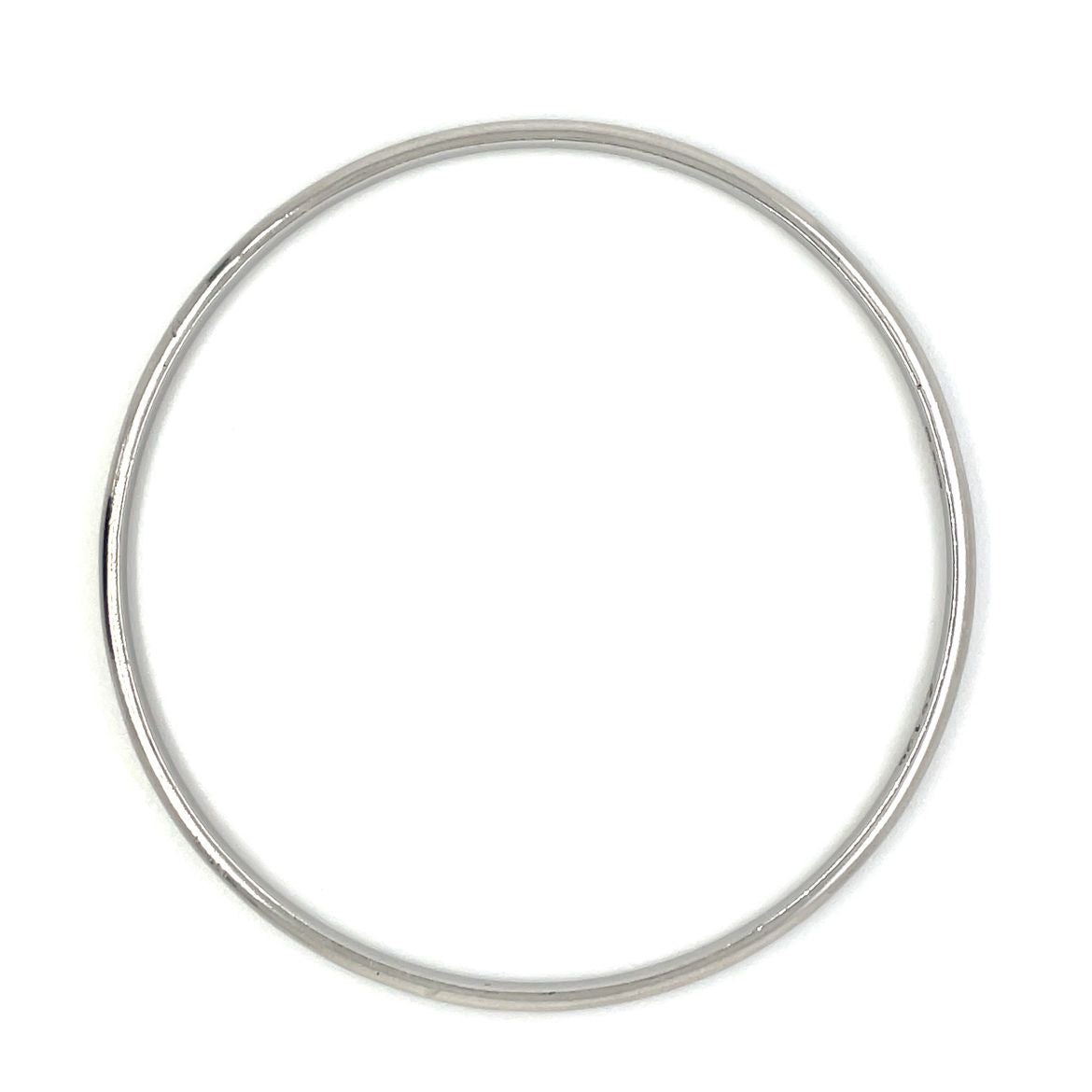 9ct White Gold Small Bangle (60mm)
