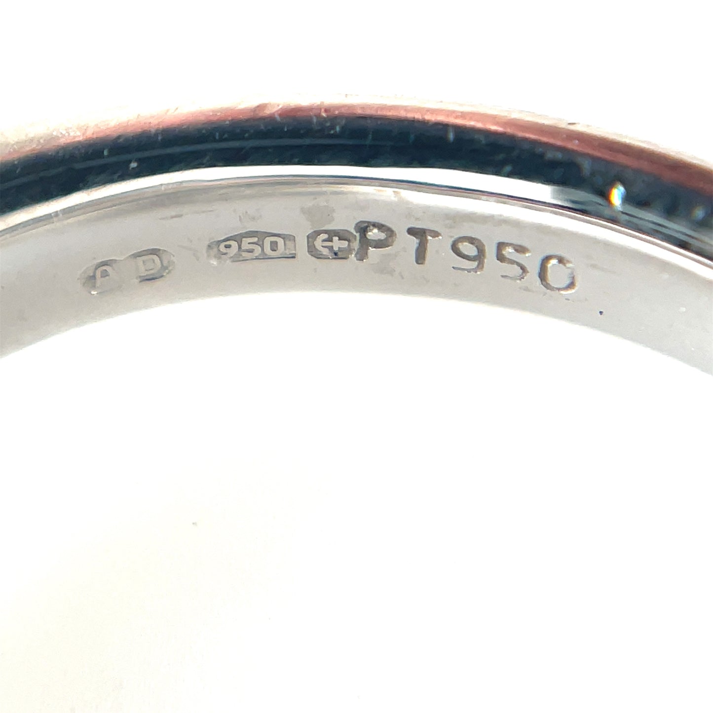 Platinum Diamond Curved Wedding Band