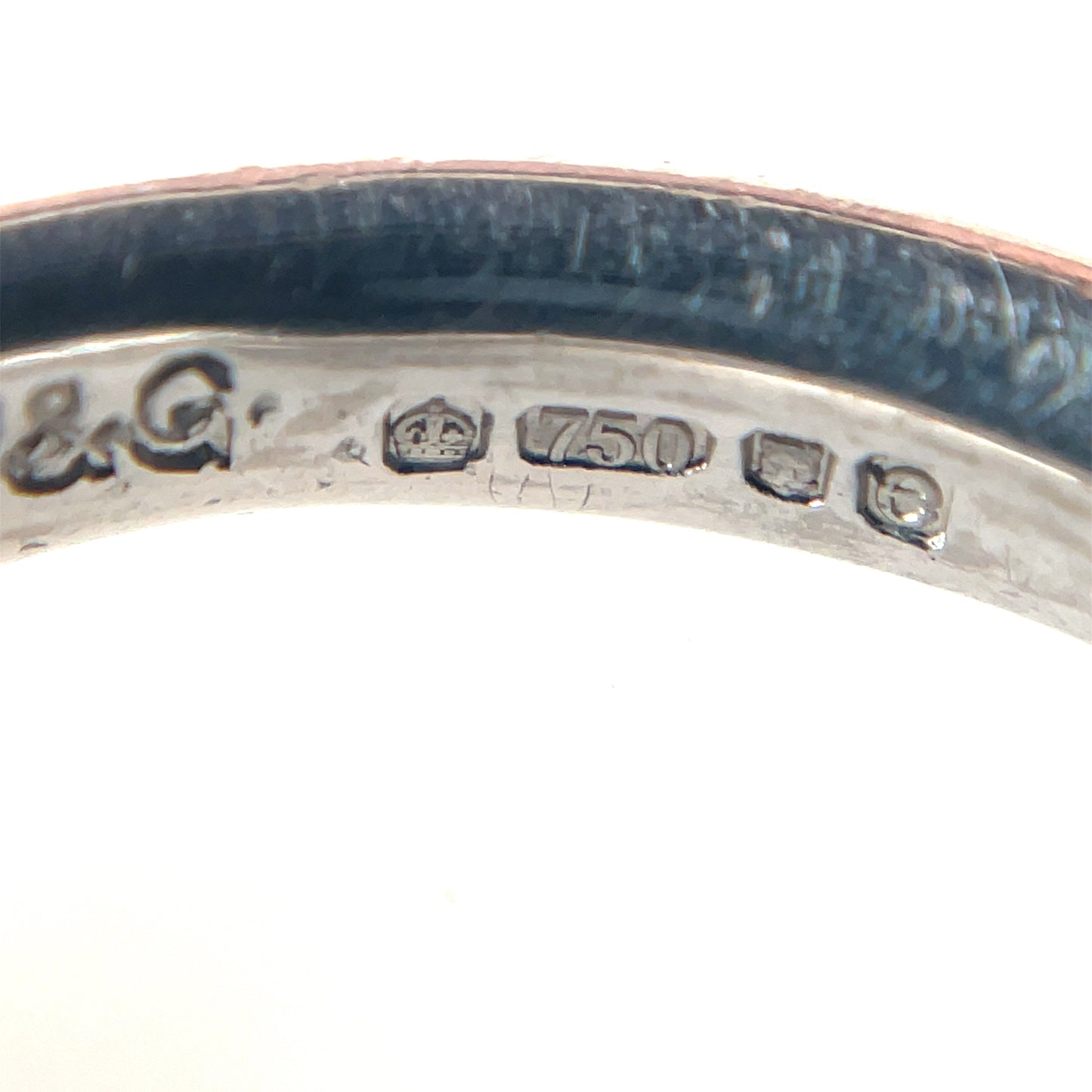 18ct White Gold Flat Wedding Band