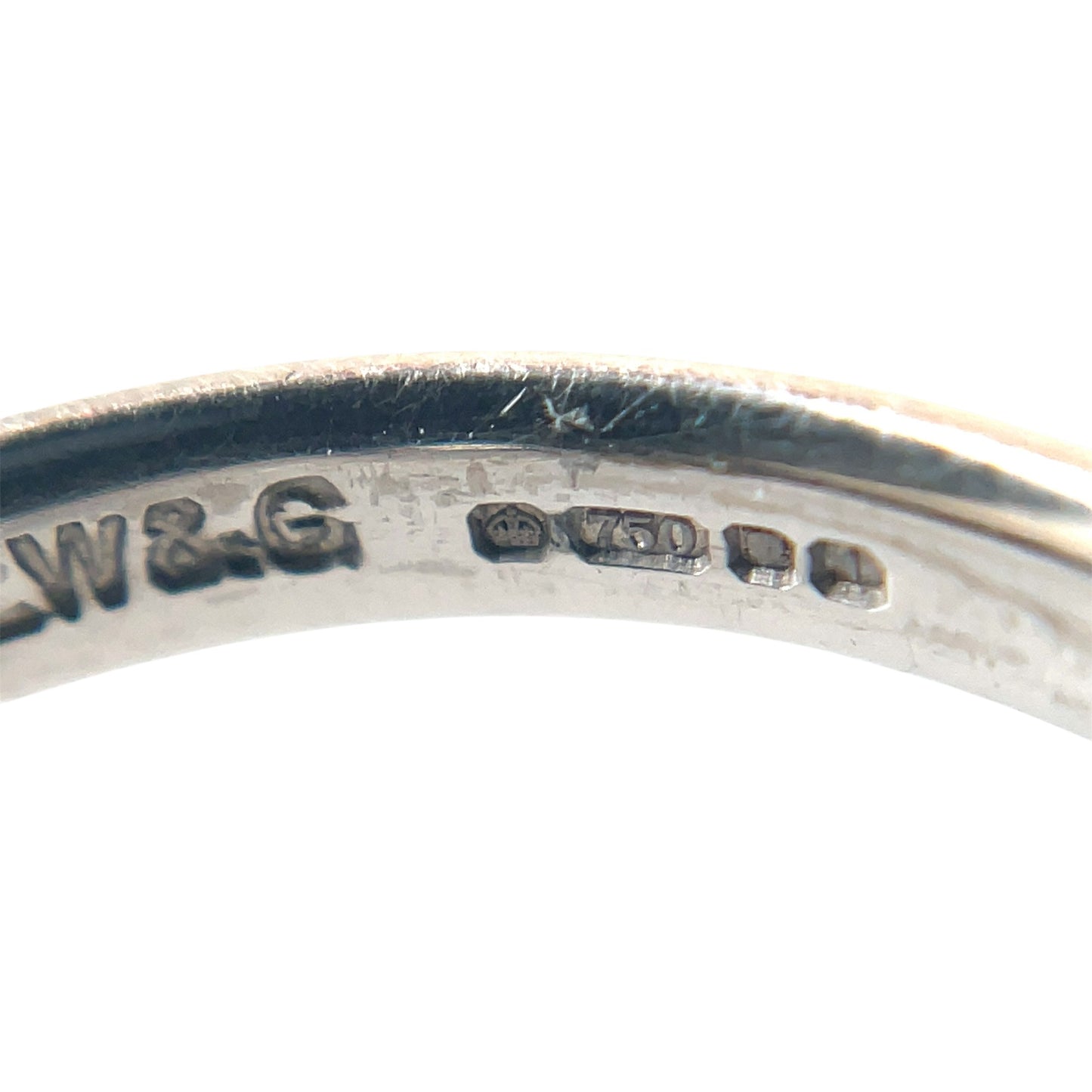 18ct White Gold Diamond-Set Wedding Band (L)