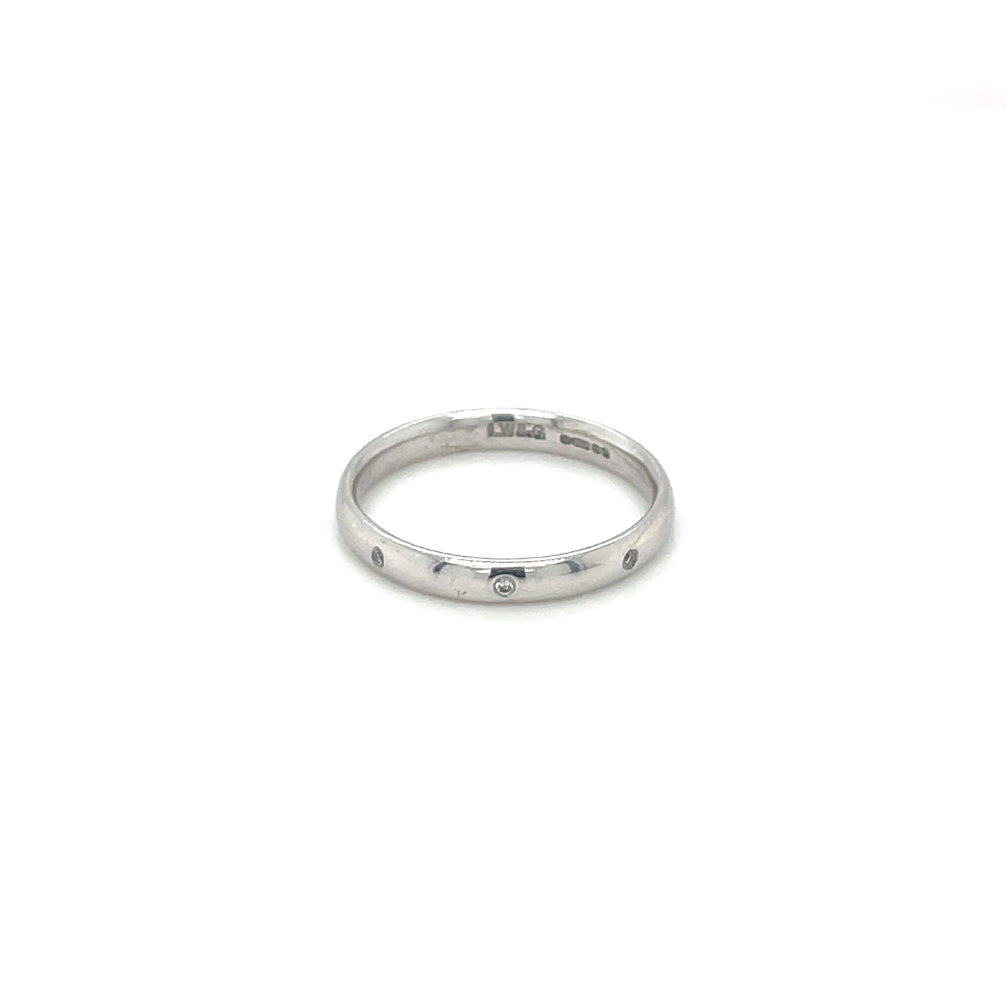 18ct White Gold Diamond-Set Wedding Band