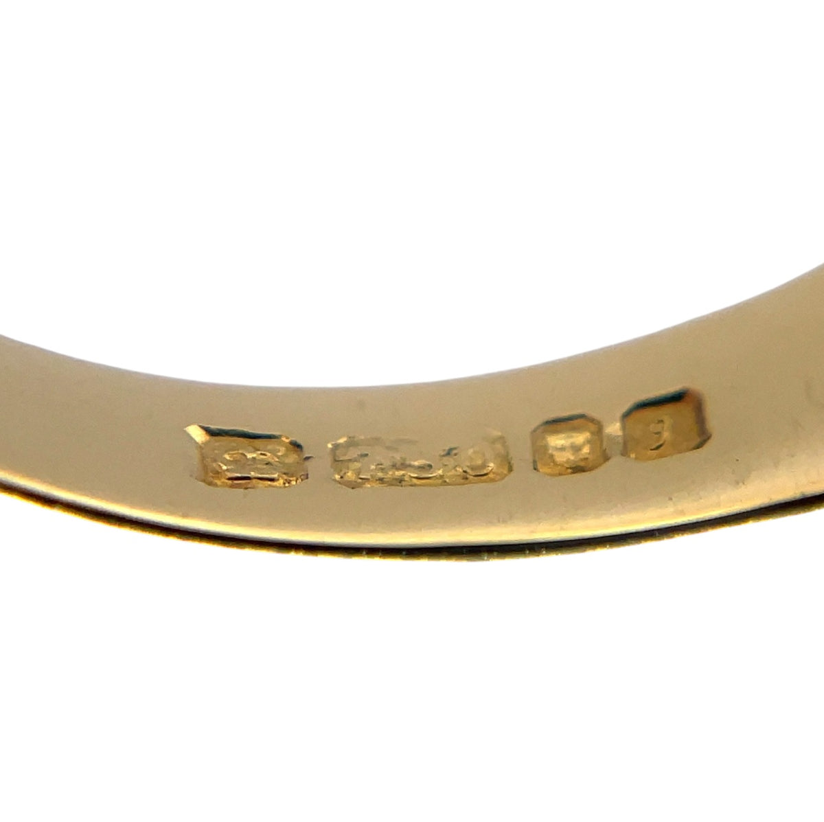 18ct Yellow Gold Diamond Two-Row Half-Set Eternity Band (O)