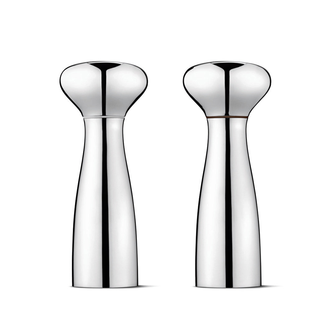 Stainless Steel Alfredo Salt And Pepper Shakers