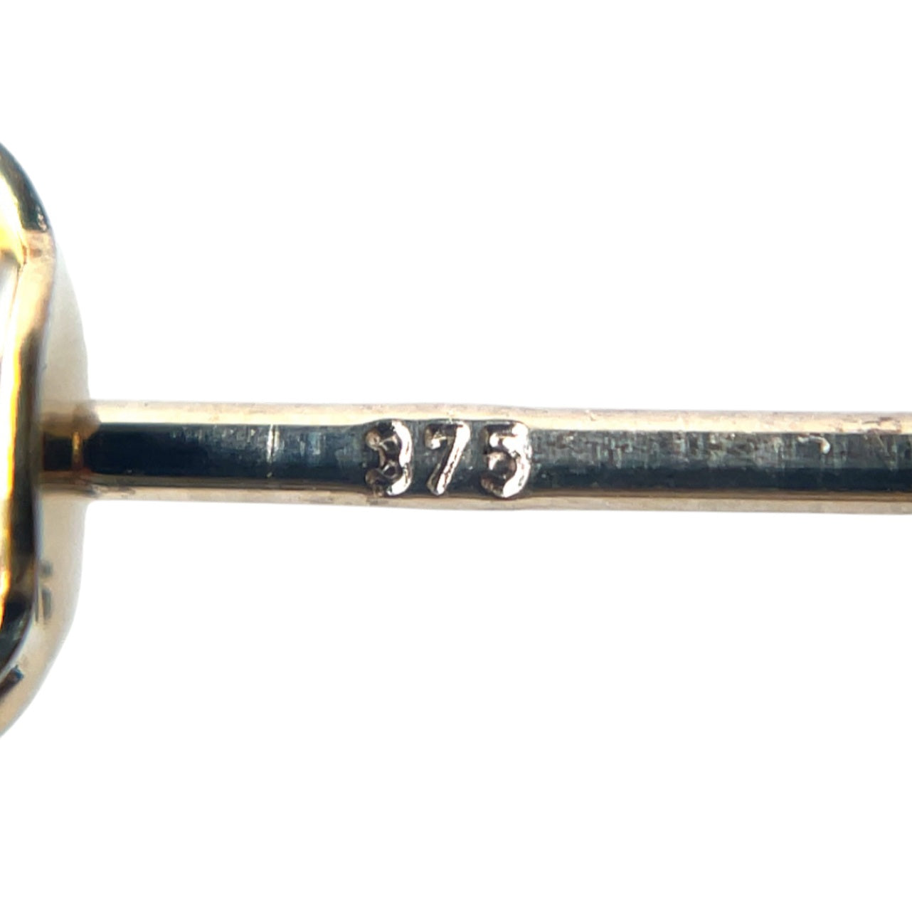 9ct Yellow Gold Satin Ball Stud Earrings (8mm)