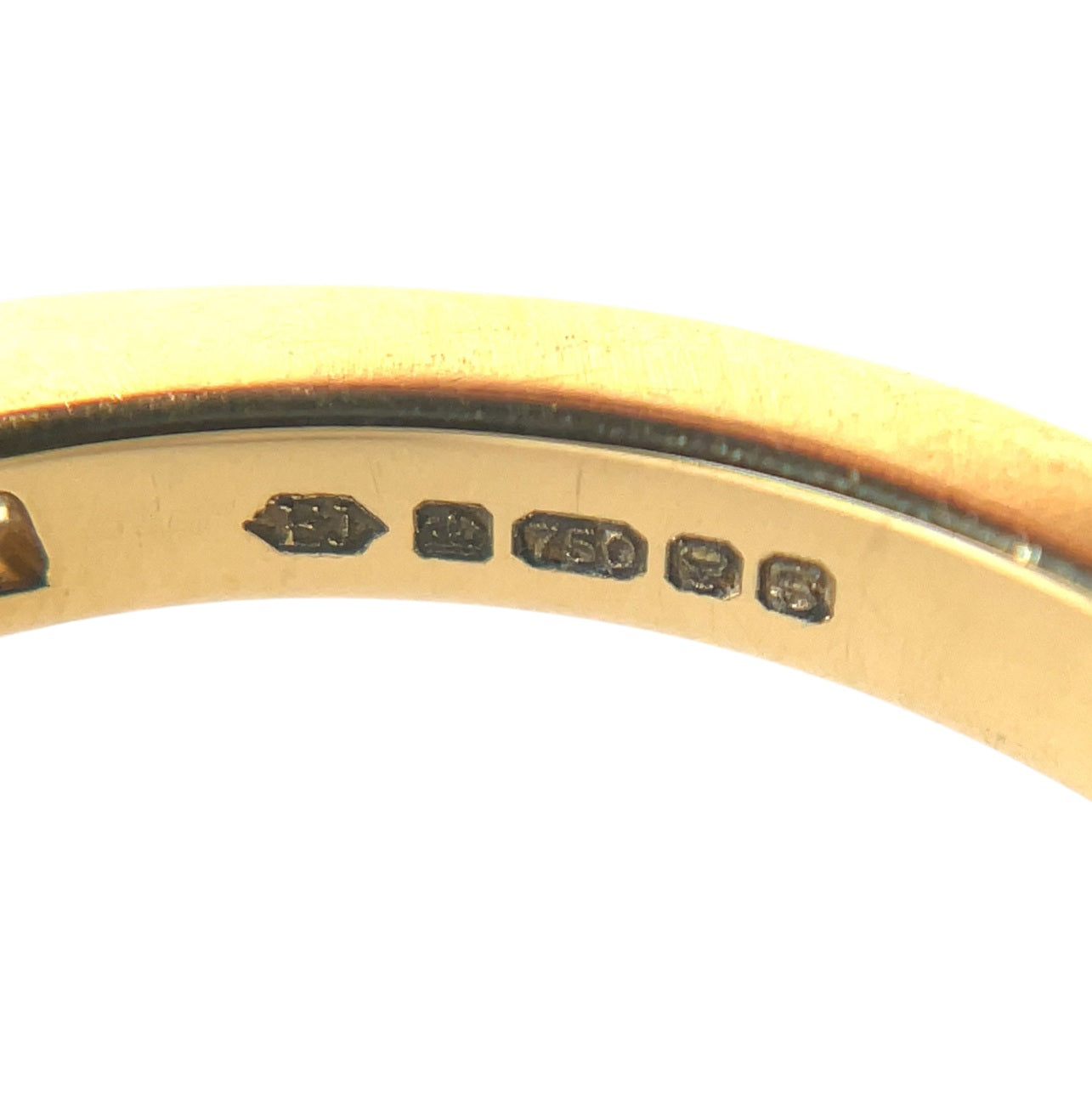 18ct Yellow Gold Half-Set Princess-Cut Diamond Eternity Ring (M)