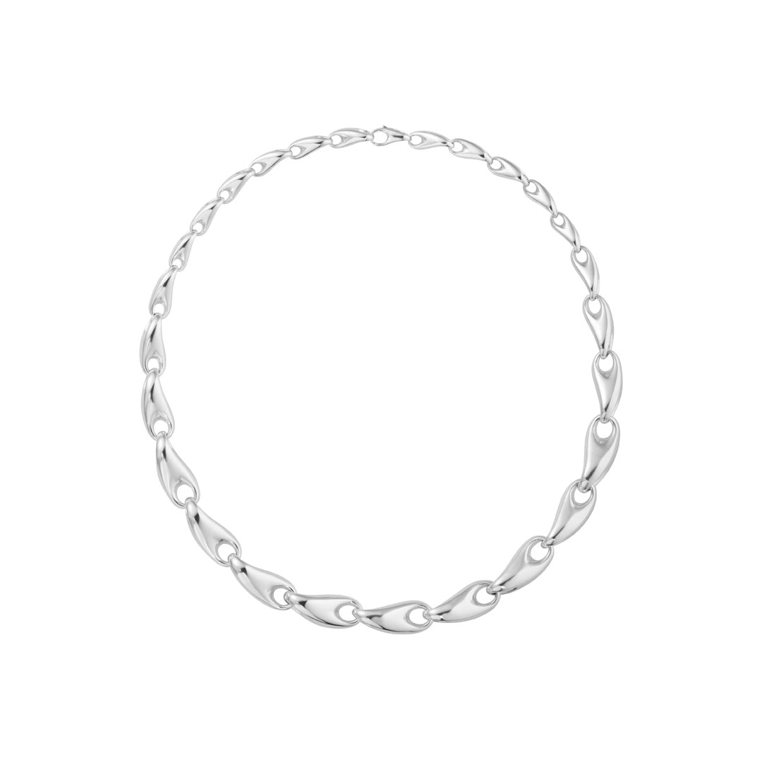 Silver Reflect Graduated Necklace (S)