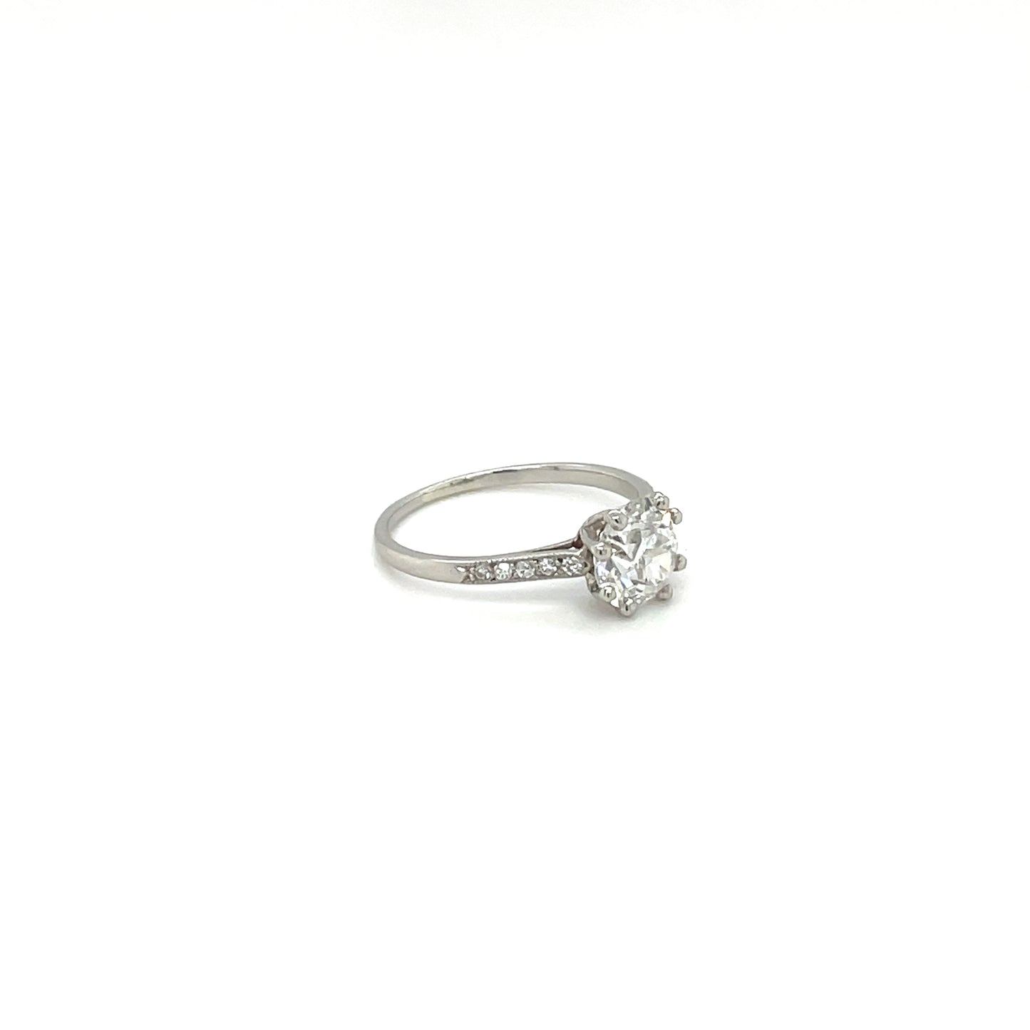 18ct White Gold Diamond Solitaire Ring