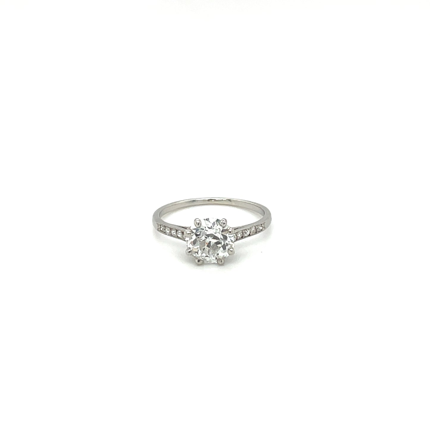 18ct White Gold Diamond Solitaire Ring