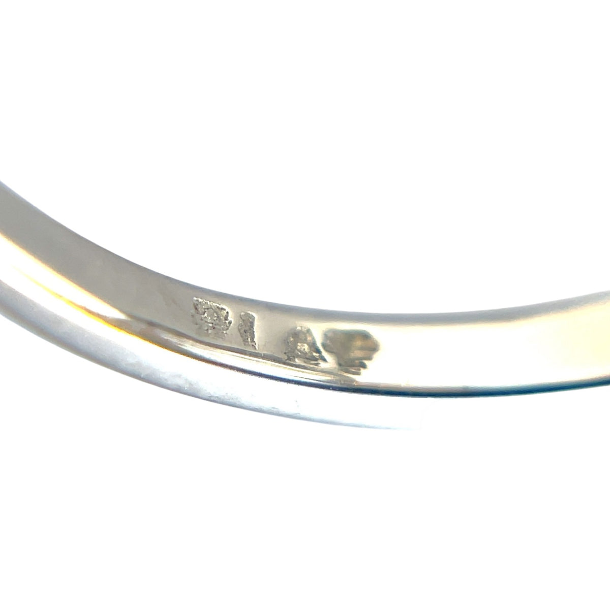 Platinum Diamond Art Deco Style Plaque Cluster Ring (L1/2)
