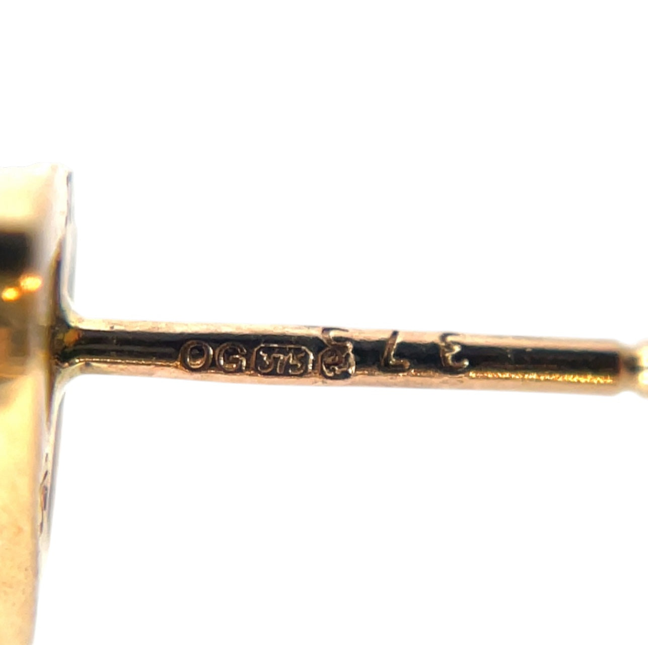 9ct Yellow Gold Triangle Opal Earrings