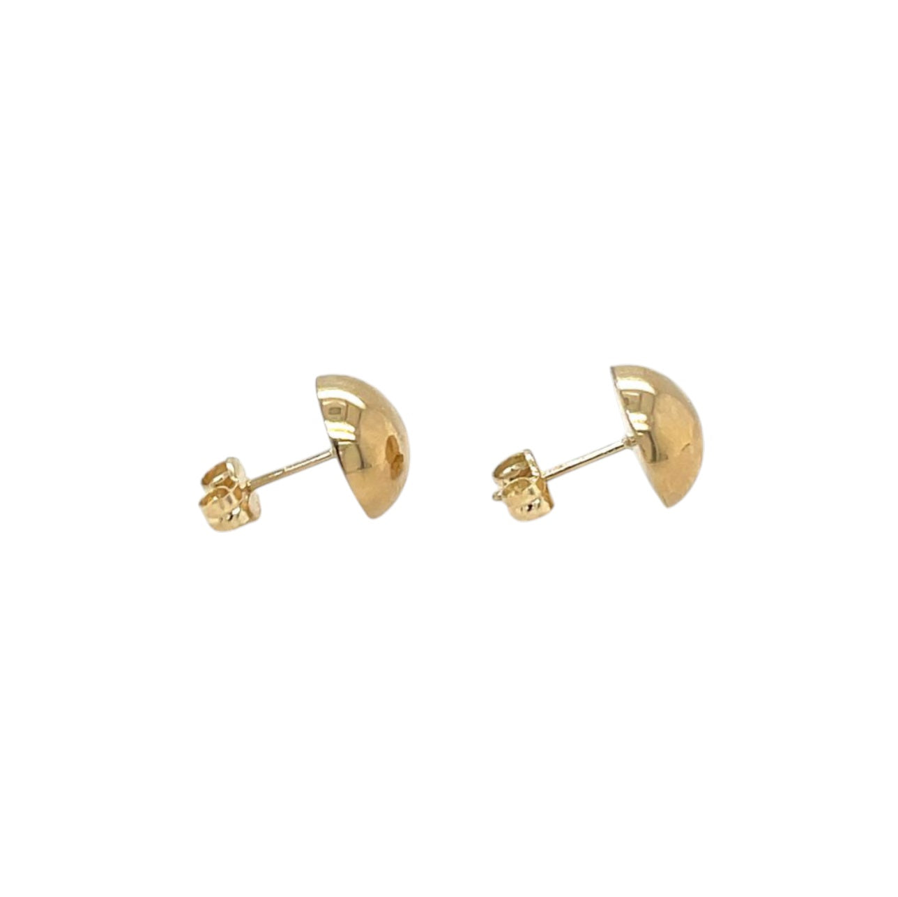 9ct Yellow Gold Domed Studs (10mm)