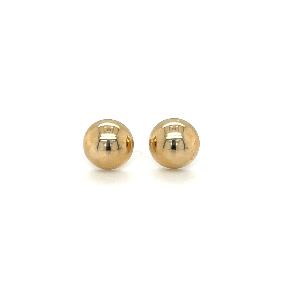 9ct Yellow Gold Domed Studs