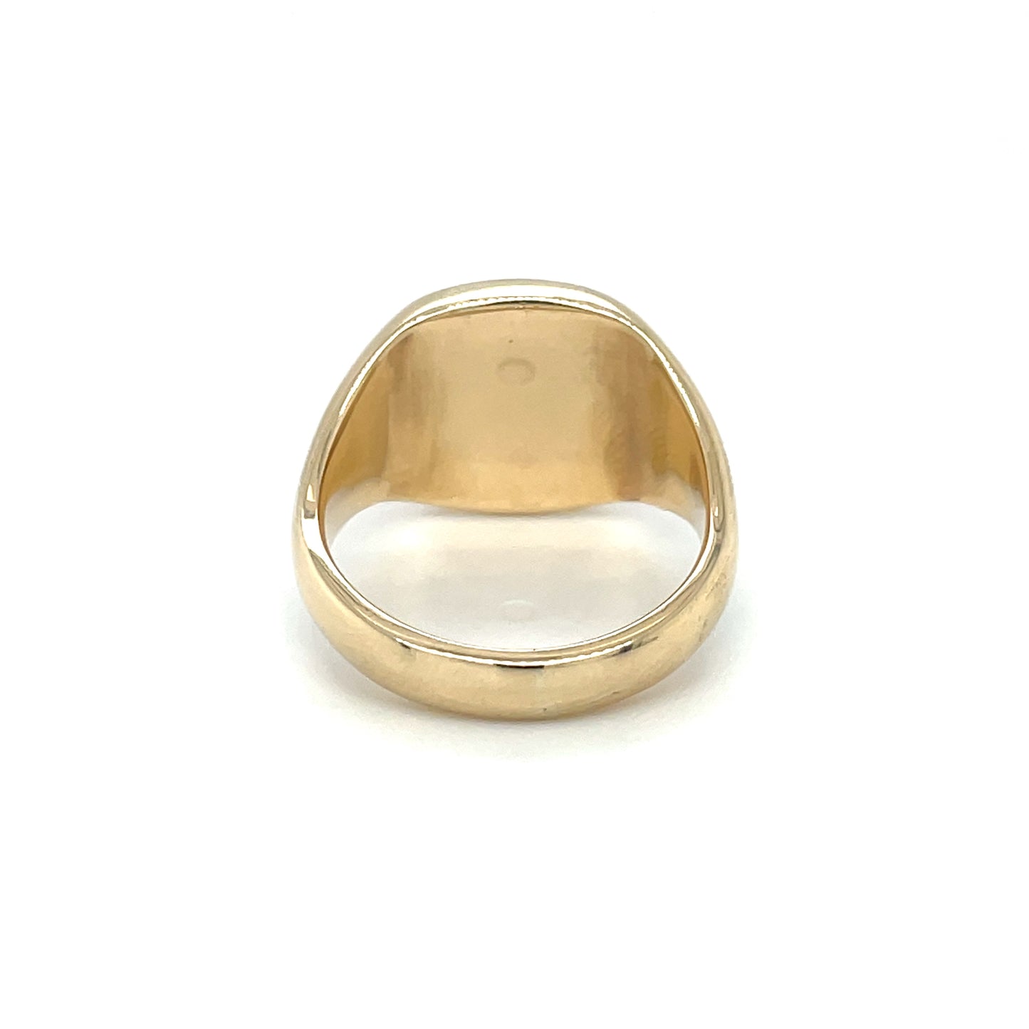 9ct Yellow Gold Cushion Signet Ring (15x15mm)