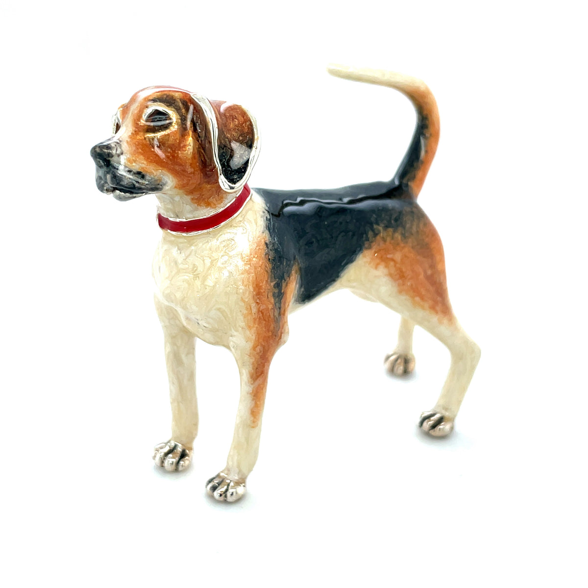 Saturno Silver & Enamel Small Foxhound