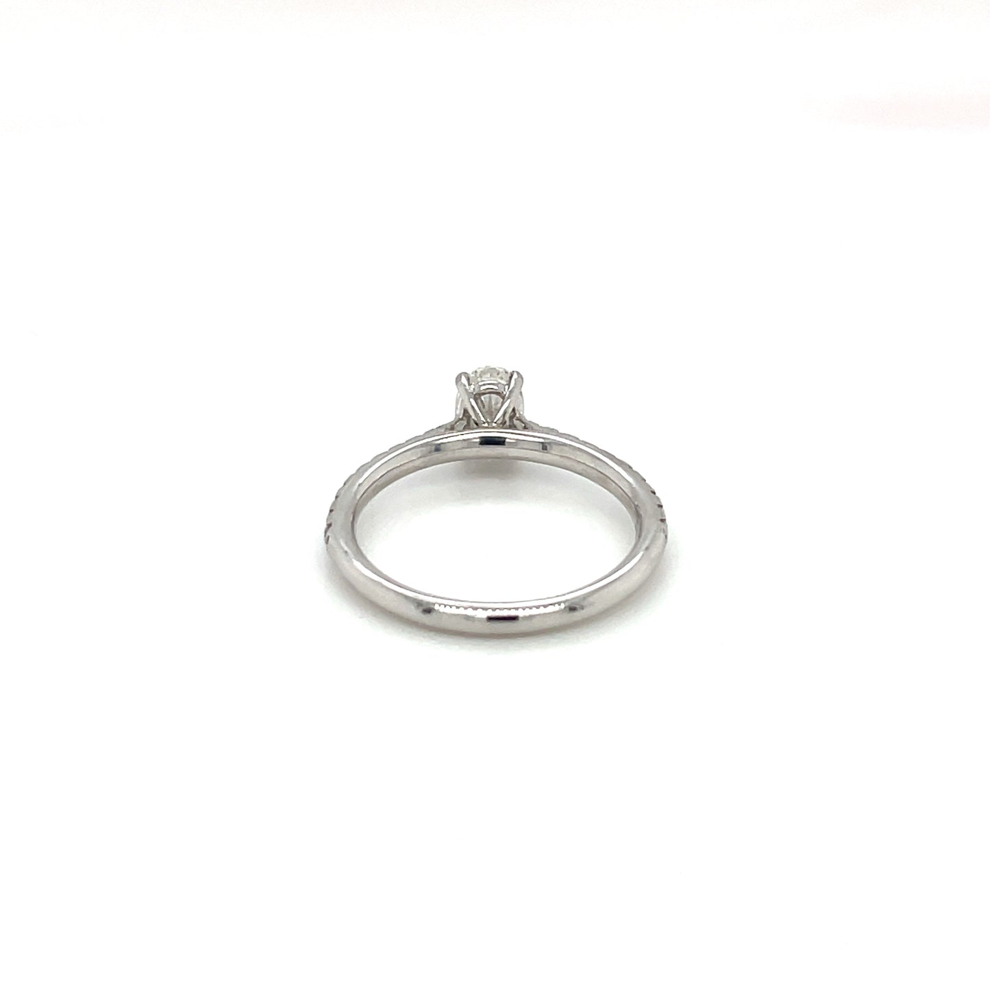 Platinum Oval Diamond Solitiare Ring