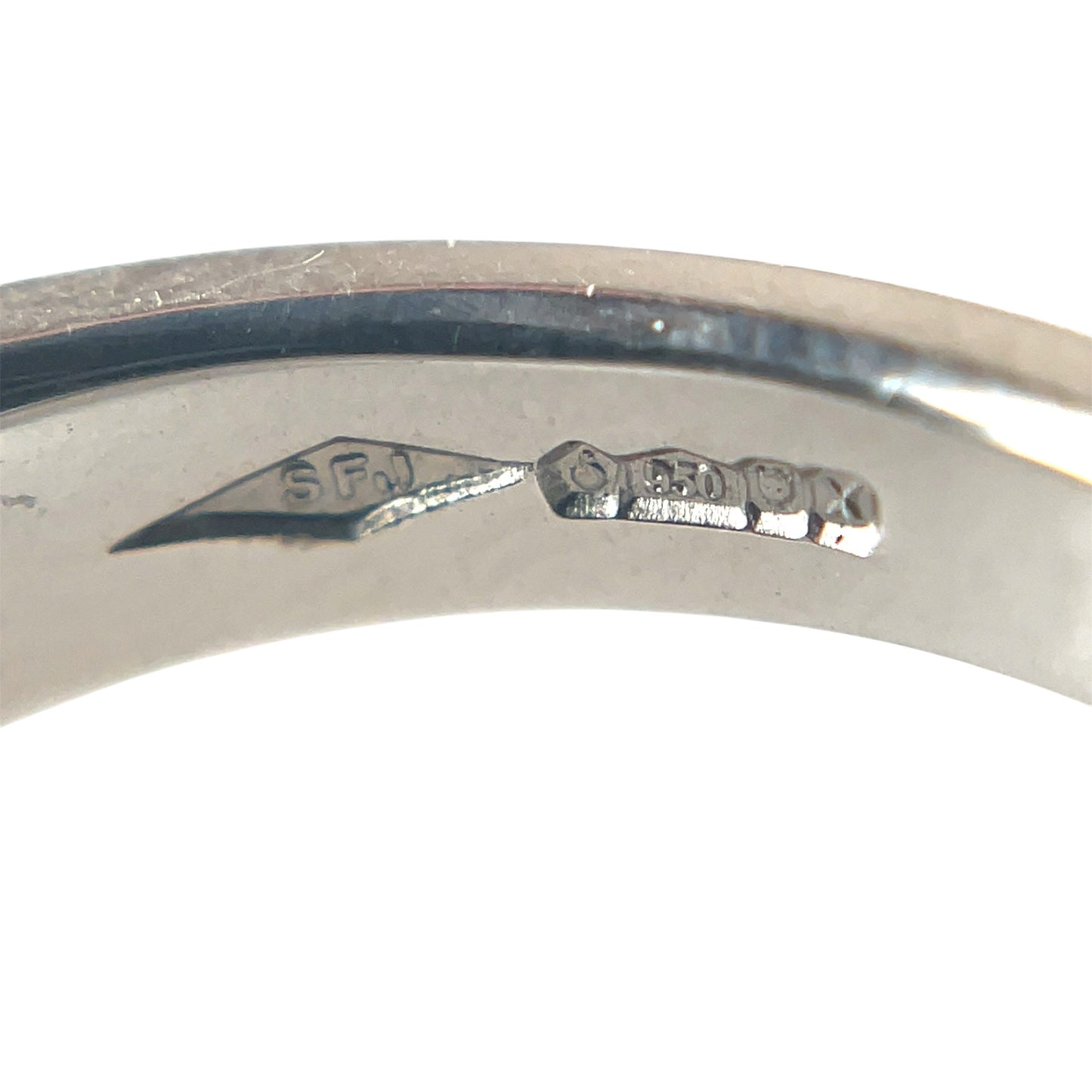 Platinum Half-Set Scattered Diamond Ring (L1/2)