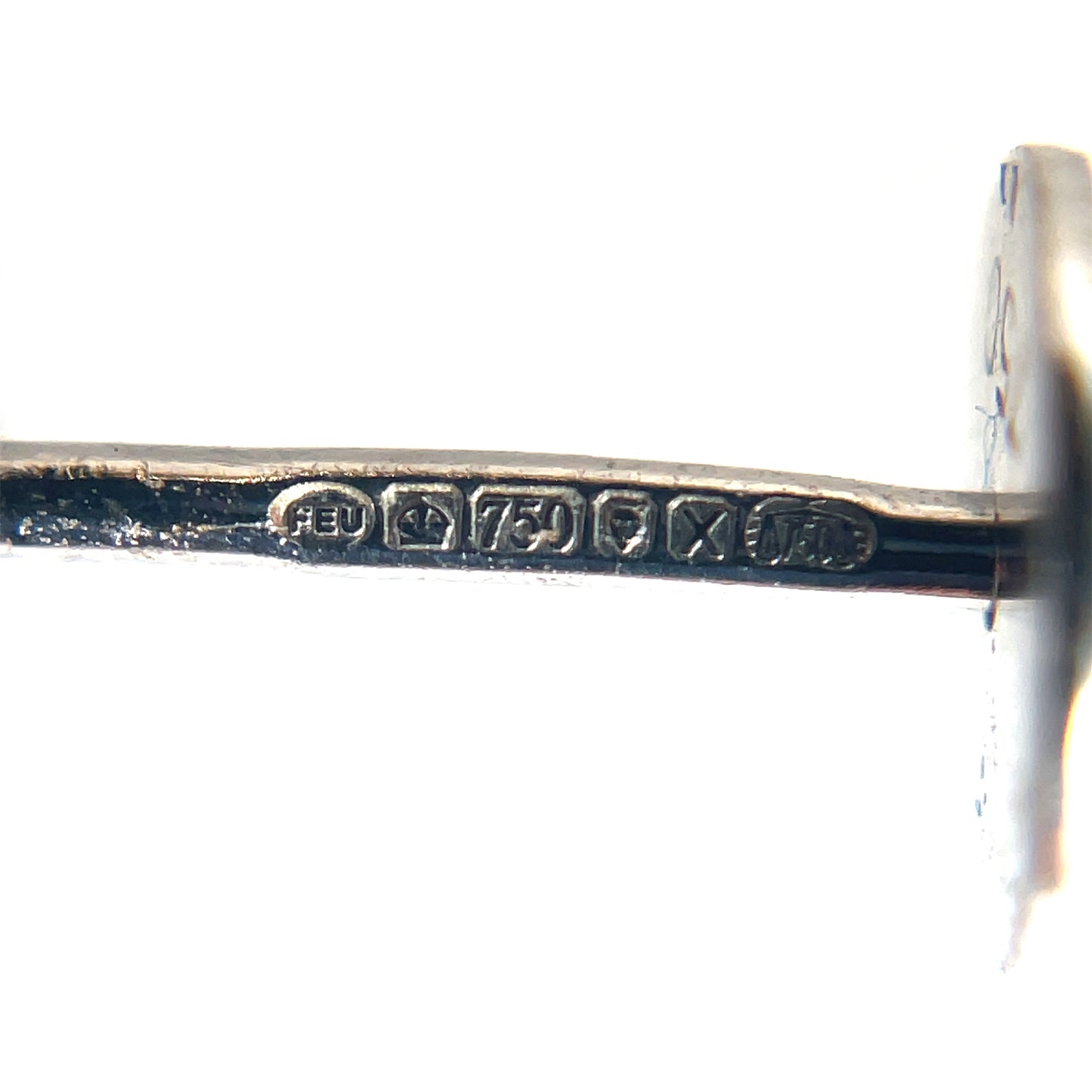 18ct White Gold Diamond Clover Cluster Stud Earrings