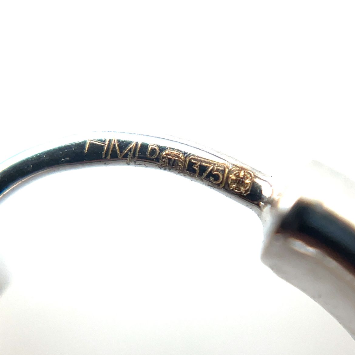 9ct White Gold Hinged Hoop Earrings