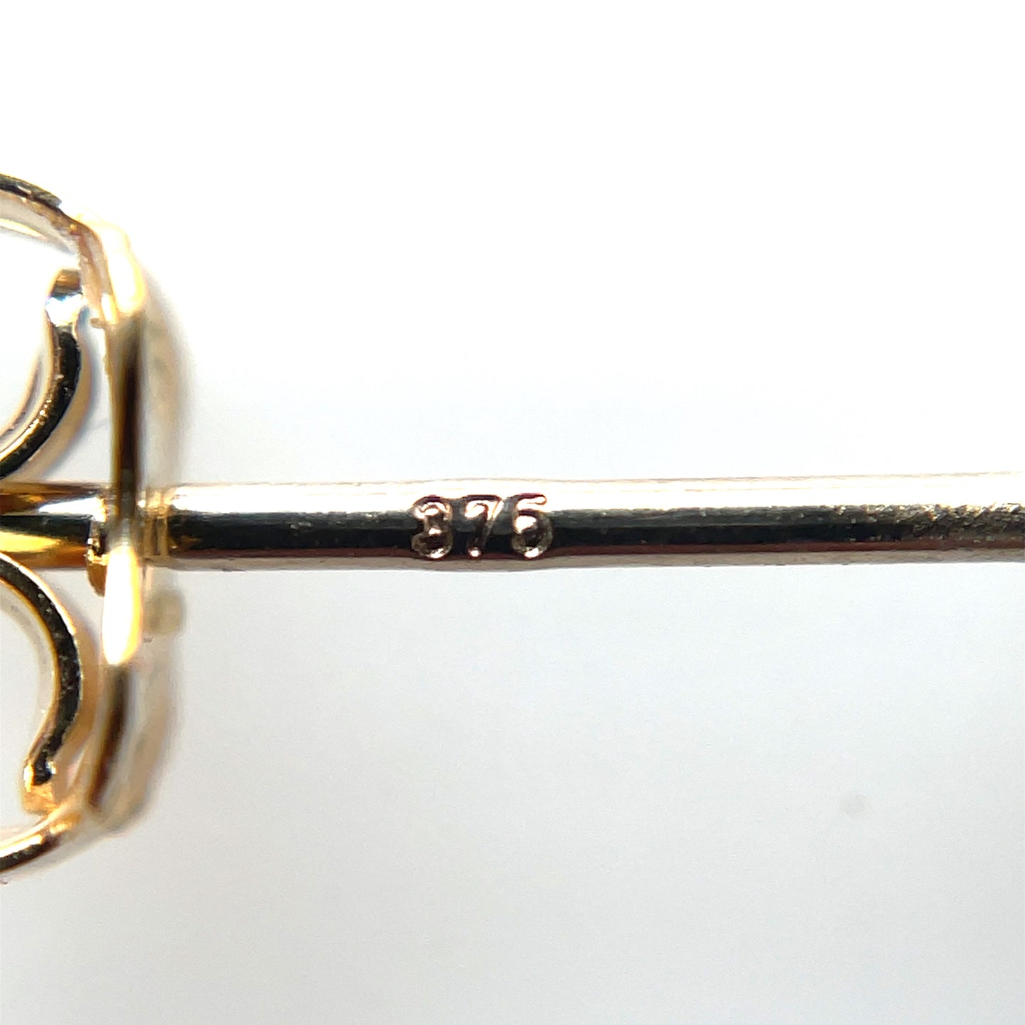 9ct Yellow Gold Satin Ball Stud Earrings (5mm)