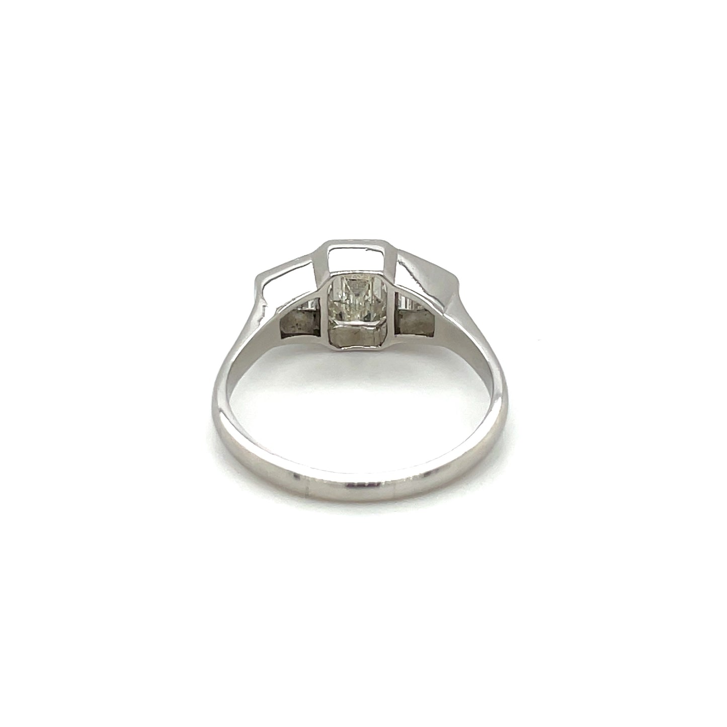 Platinum Art Deco Style Diamond Five-Stone Ring