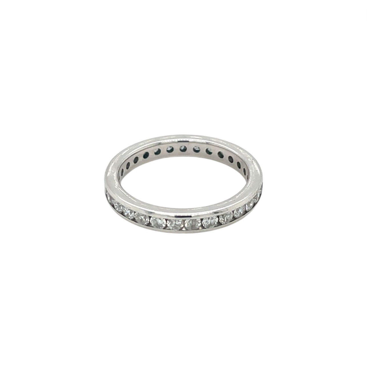 18ct White Gold Diamond Eternity Ring (M)