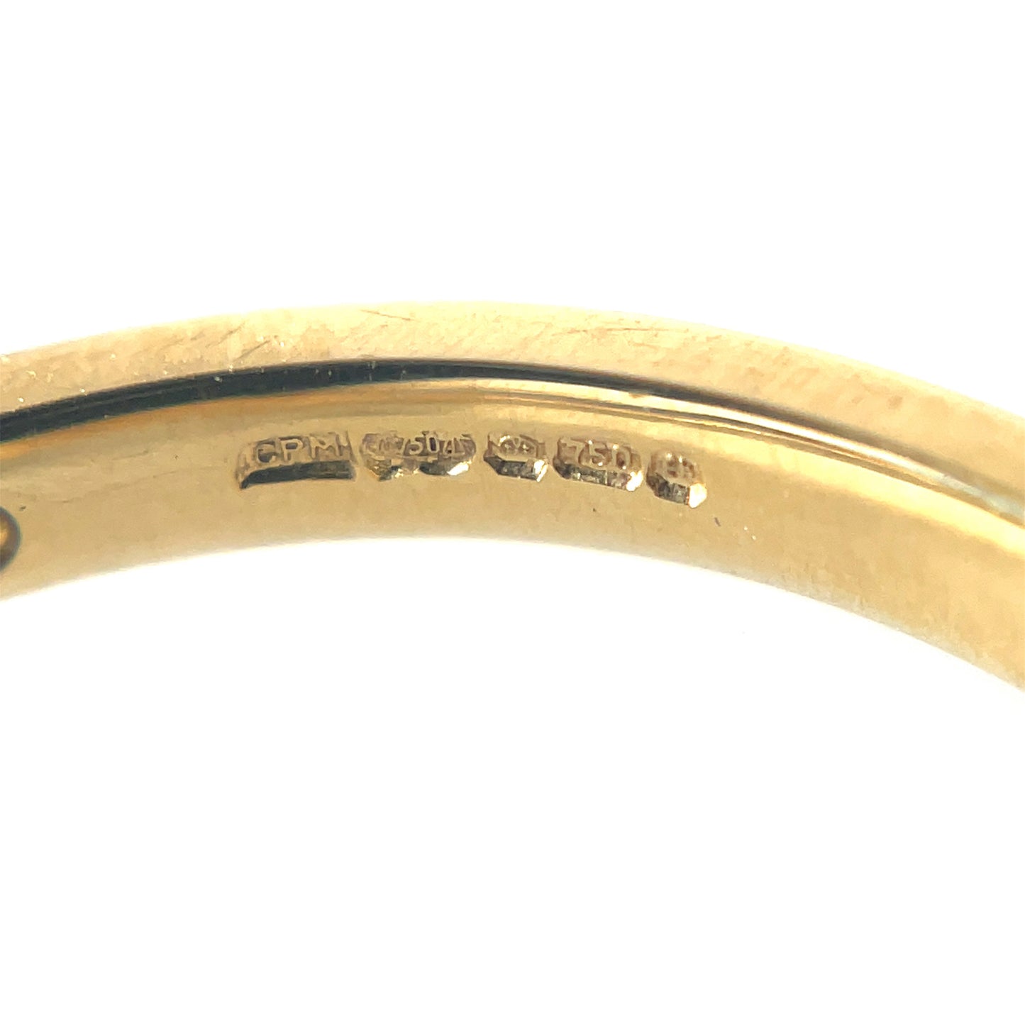 18ct Yellow Gold Thread & Grain-Set Diamond Eternity Ring (M)