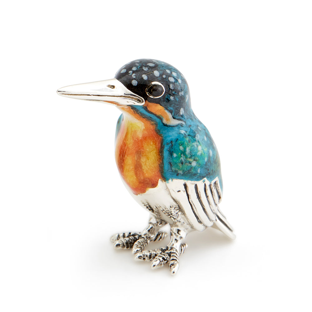 Saturno Silver & Enamel Small Kingfisher
