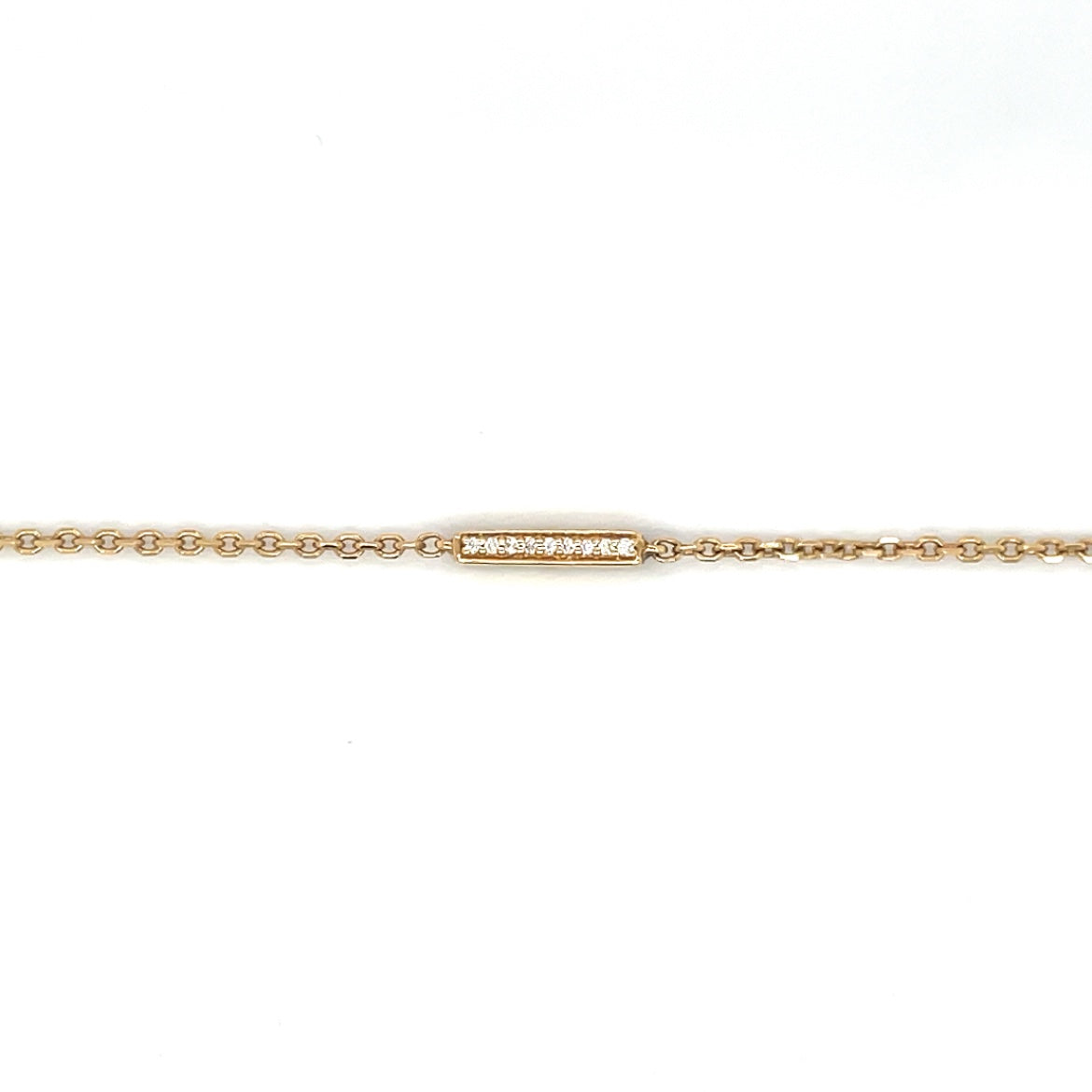 18ct Yellow Gold Diamond Station Bracelet