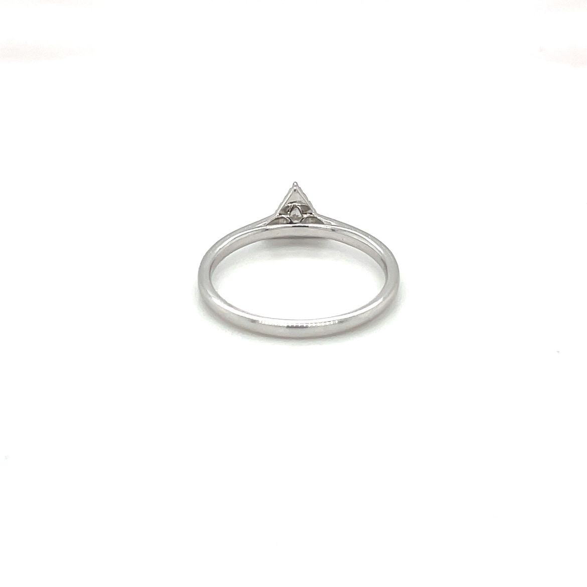 Platinum Triangle Diamond Cluster Ring