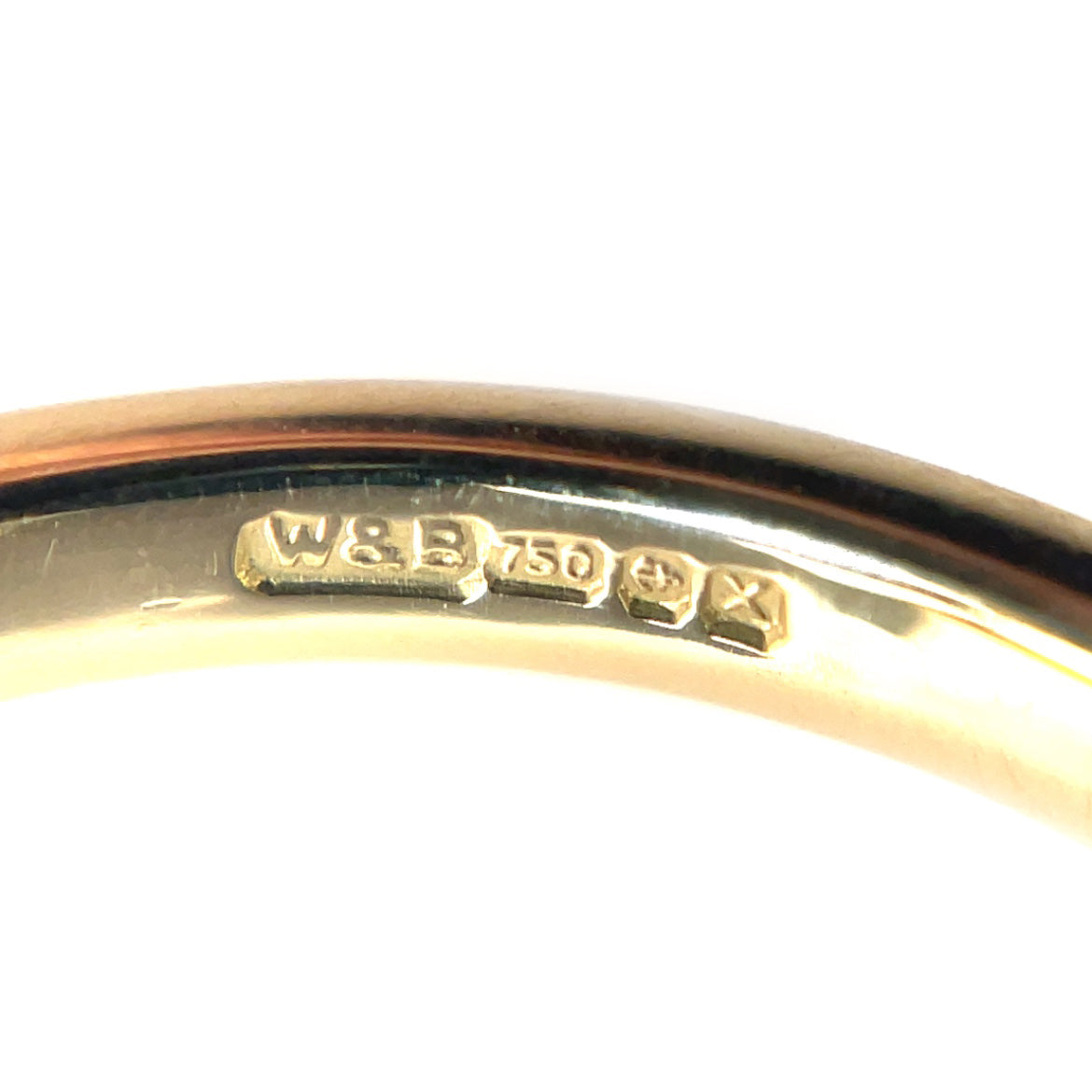 18ct Yellow Gold Light Sapphire Solitaire Cocktail Ring (M1/2)