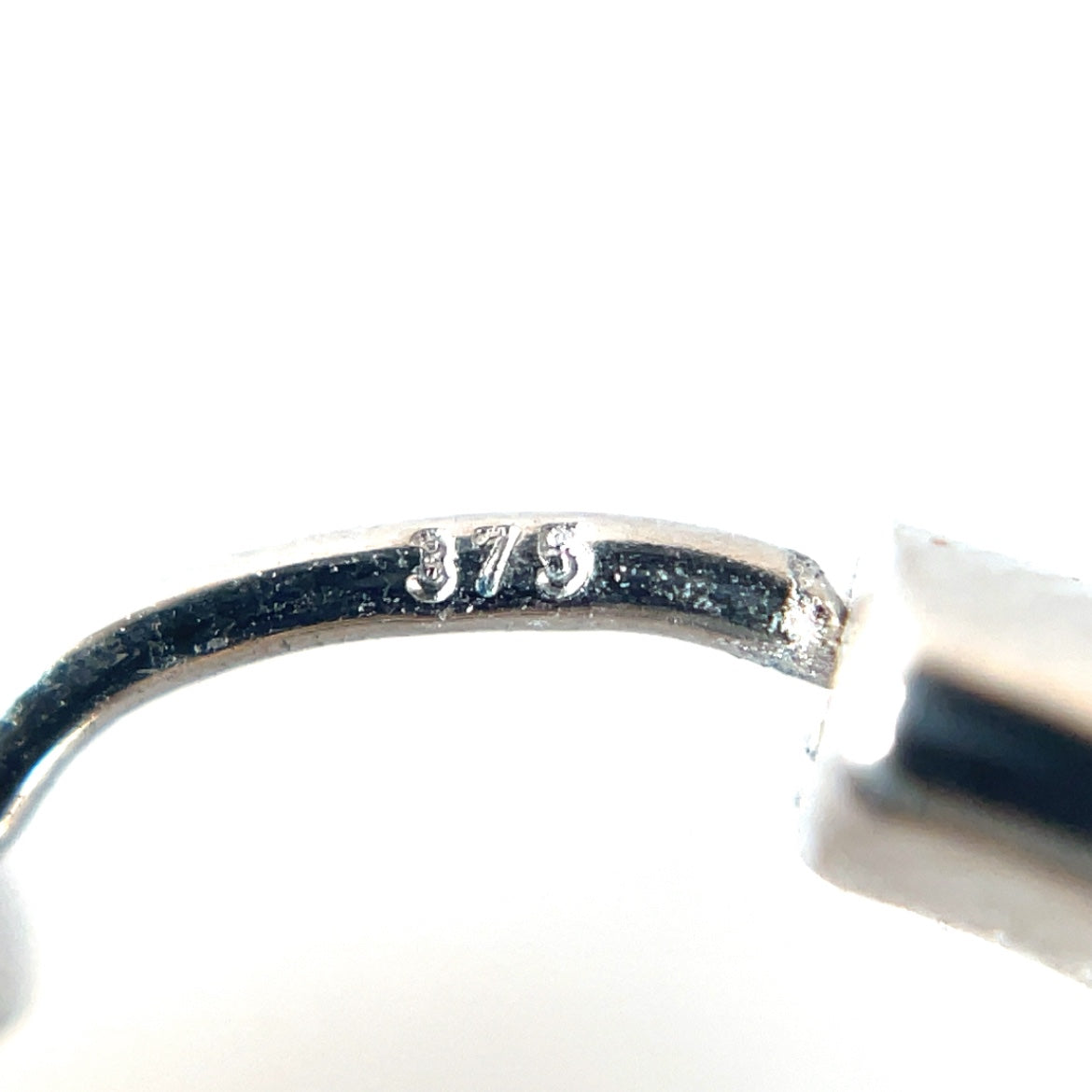 9ct White Gold Hinged Hoop Earrings
