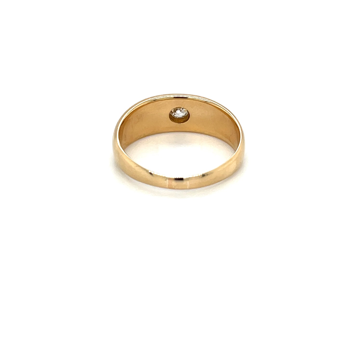 18ct Yellow Gold Old-Cut Diamond Gypsy Ring