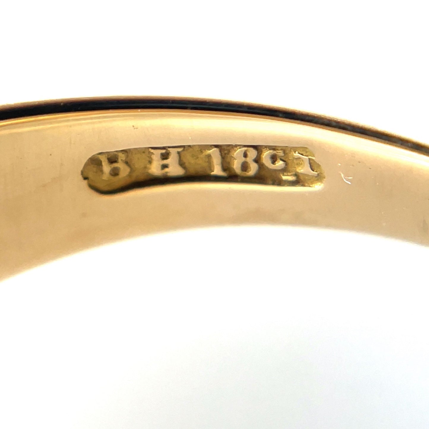18ct Yellow Gold Old-Cut Diamond Gypsy Ring