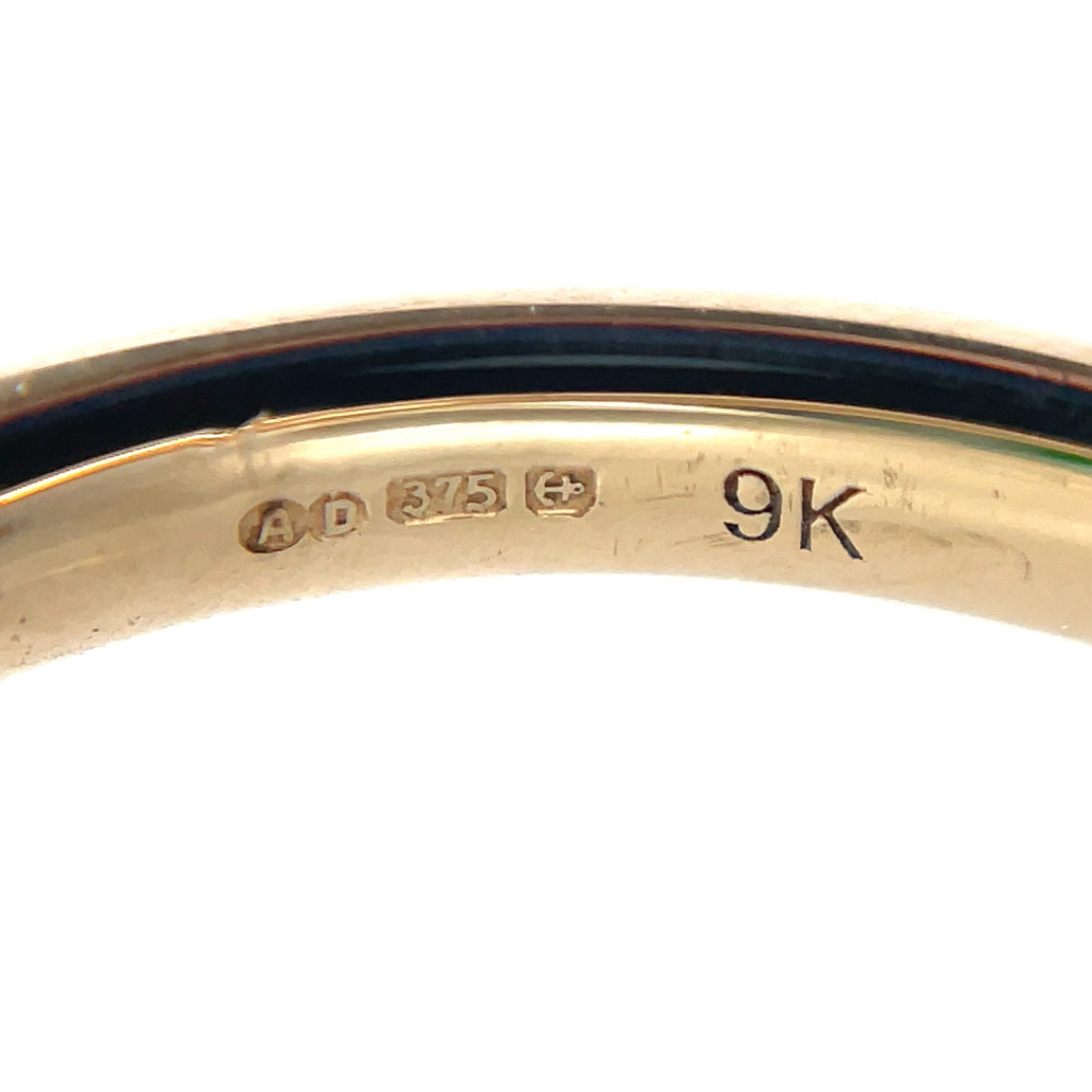 9ct Yellow Gold MOP & Diamond Ring (N)