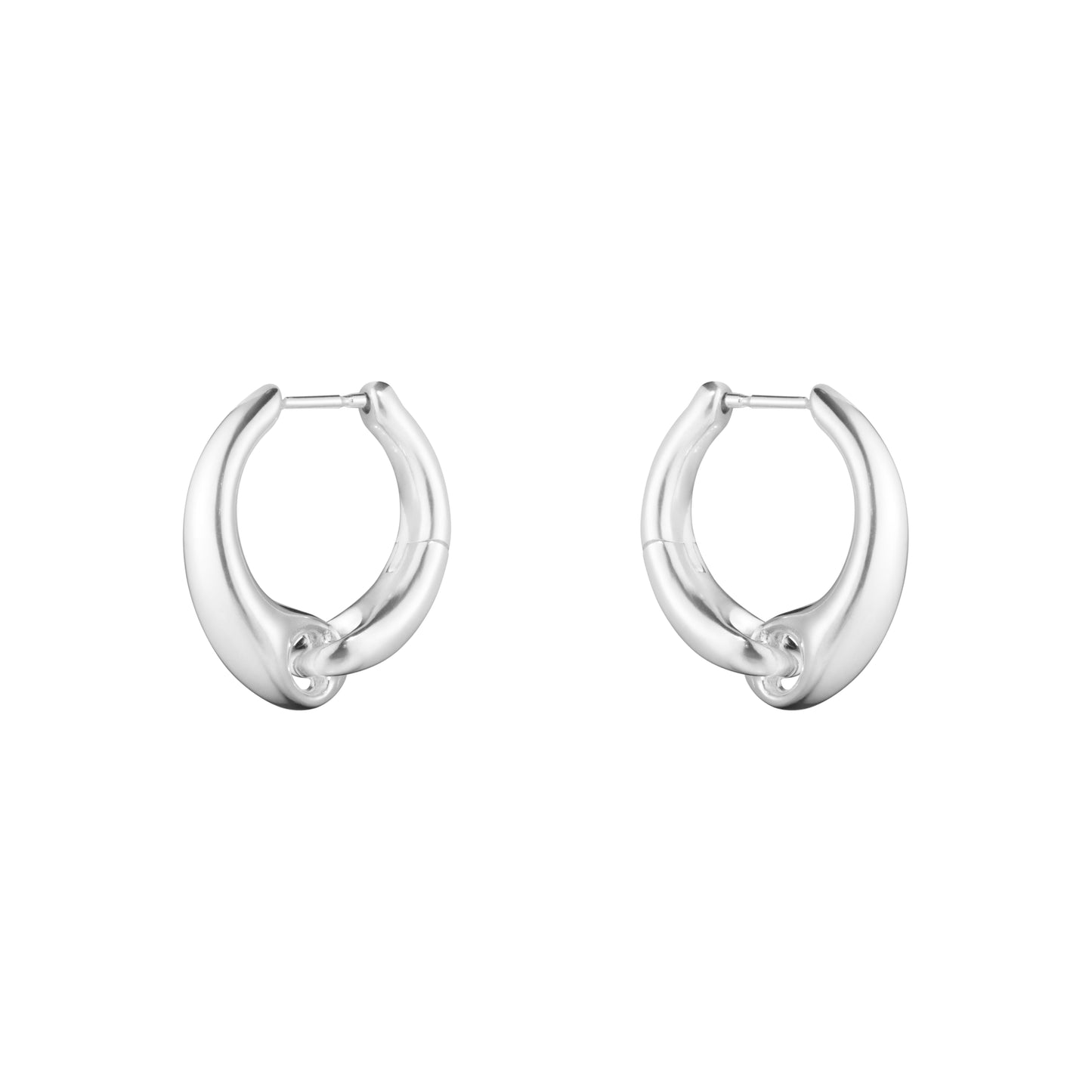 Silver Reflect Large Earhoops